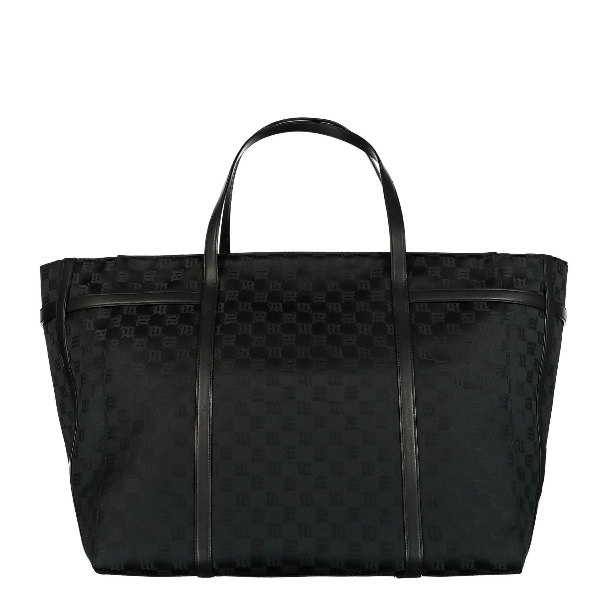 MISBHV Nylon Monogram Traveller Bag Black Detail view 2 | Gate