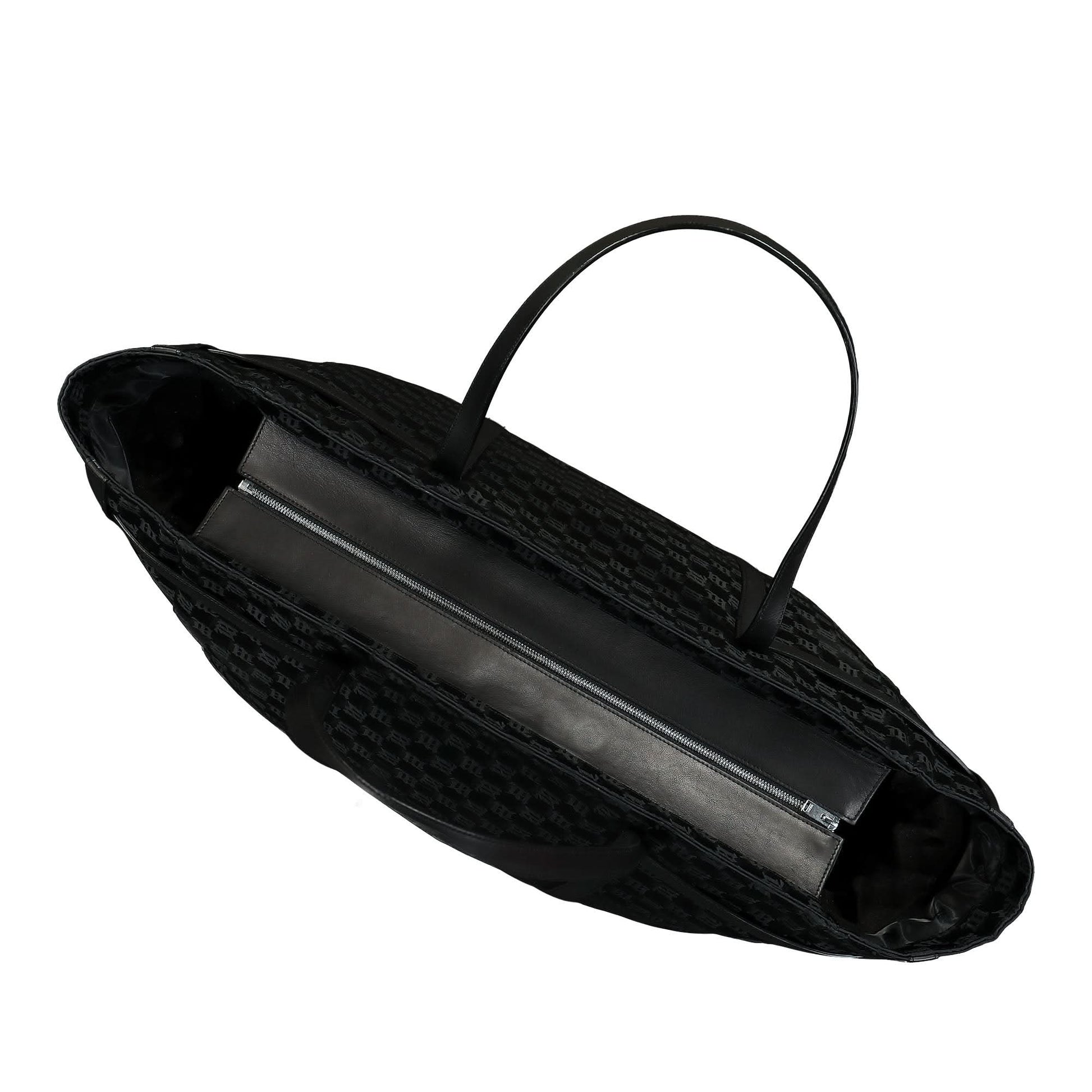 MISBHV Nylon Monogram Traveller Bag Black Detail view 3 | Gate