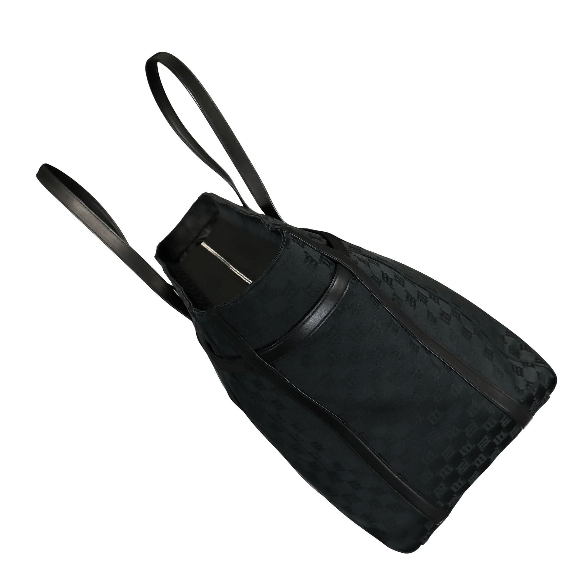 MISBHV Nylon Monogram Traveller Bag Black Detail view 4 | Gate