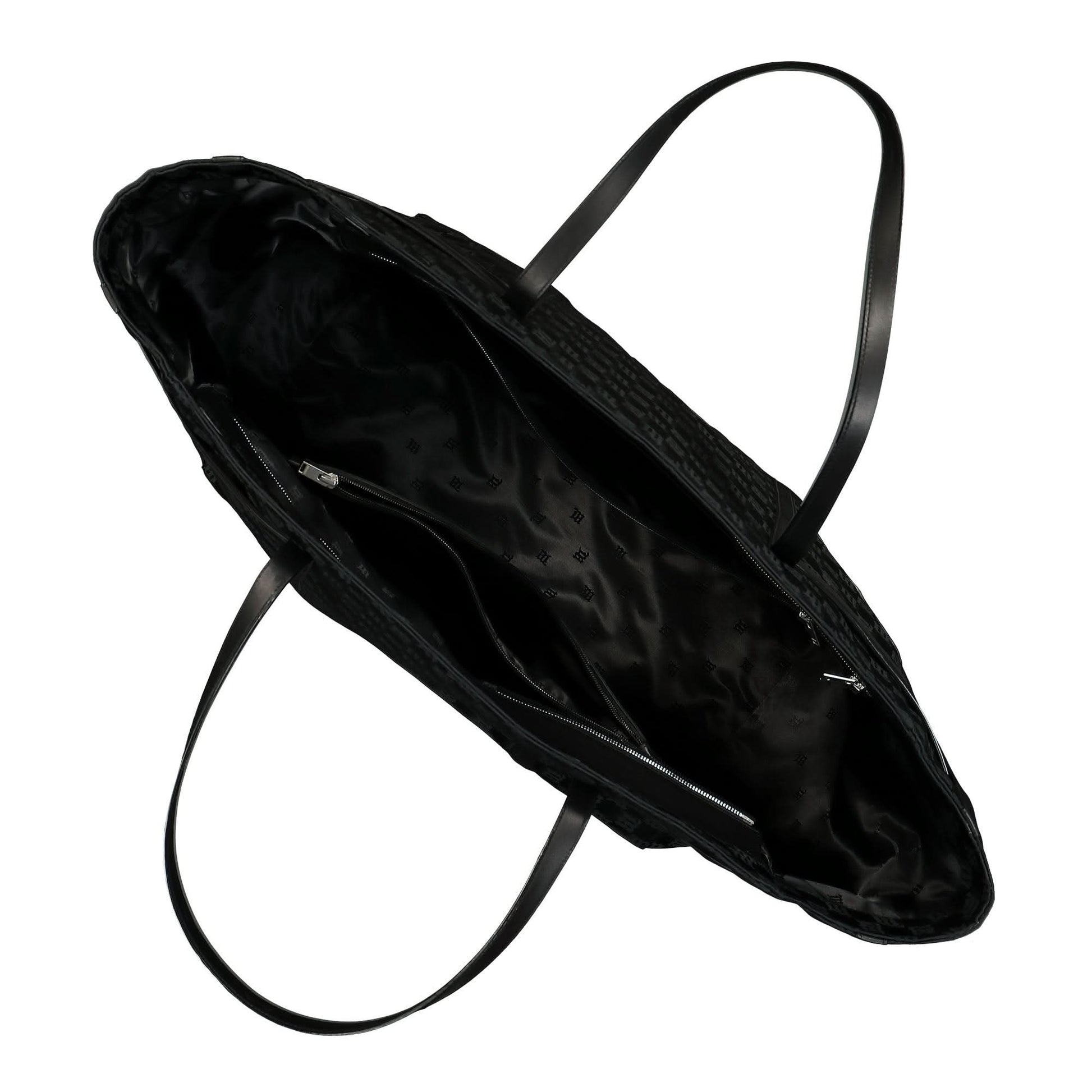 MISBHV Nylon Monogram Traveller Bag Black Detail view 5 | Gate