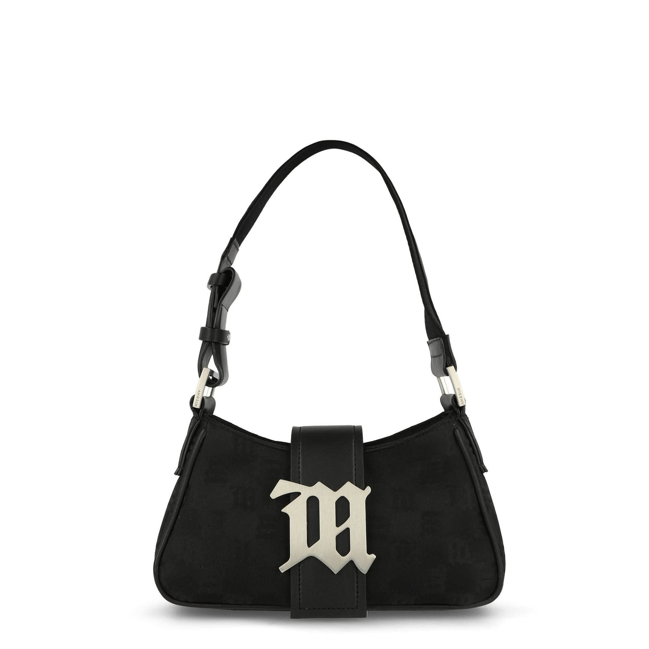 MISBHV Nylon Monogram Shouder Bag Small Black Detail view 1 | Gate