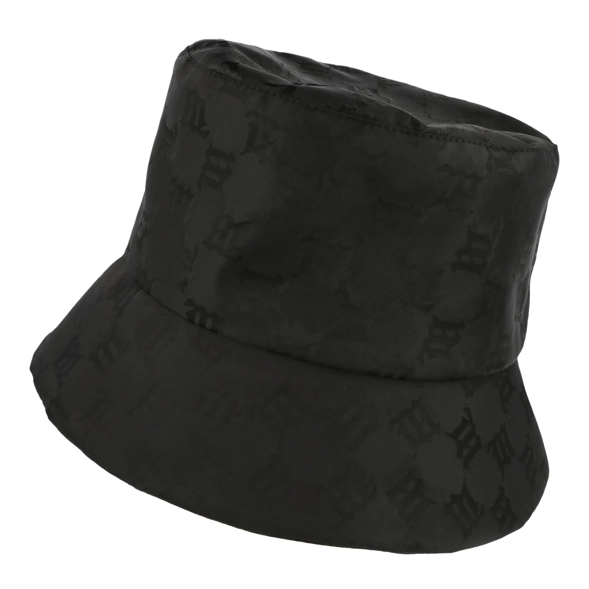 MISBHV Nylon Monogram Bucket Hat Black Black Detail view 2 | Gate