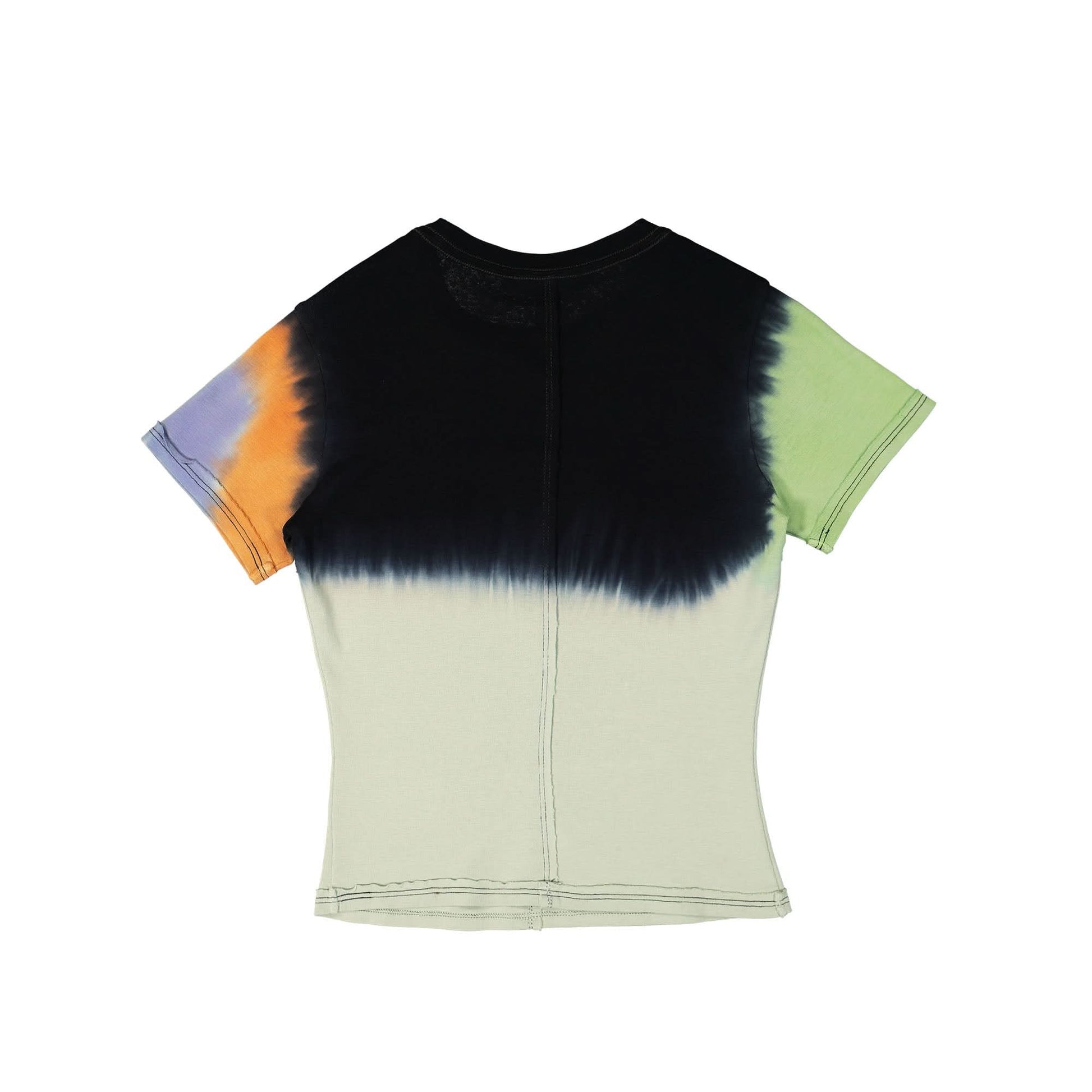 Eckhaus Latta Lapped Baby Tee Black,Multicolor Detail view 2 | Gate