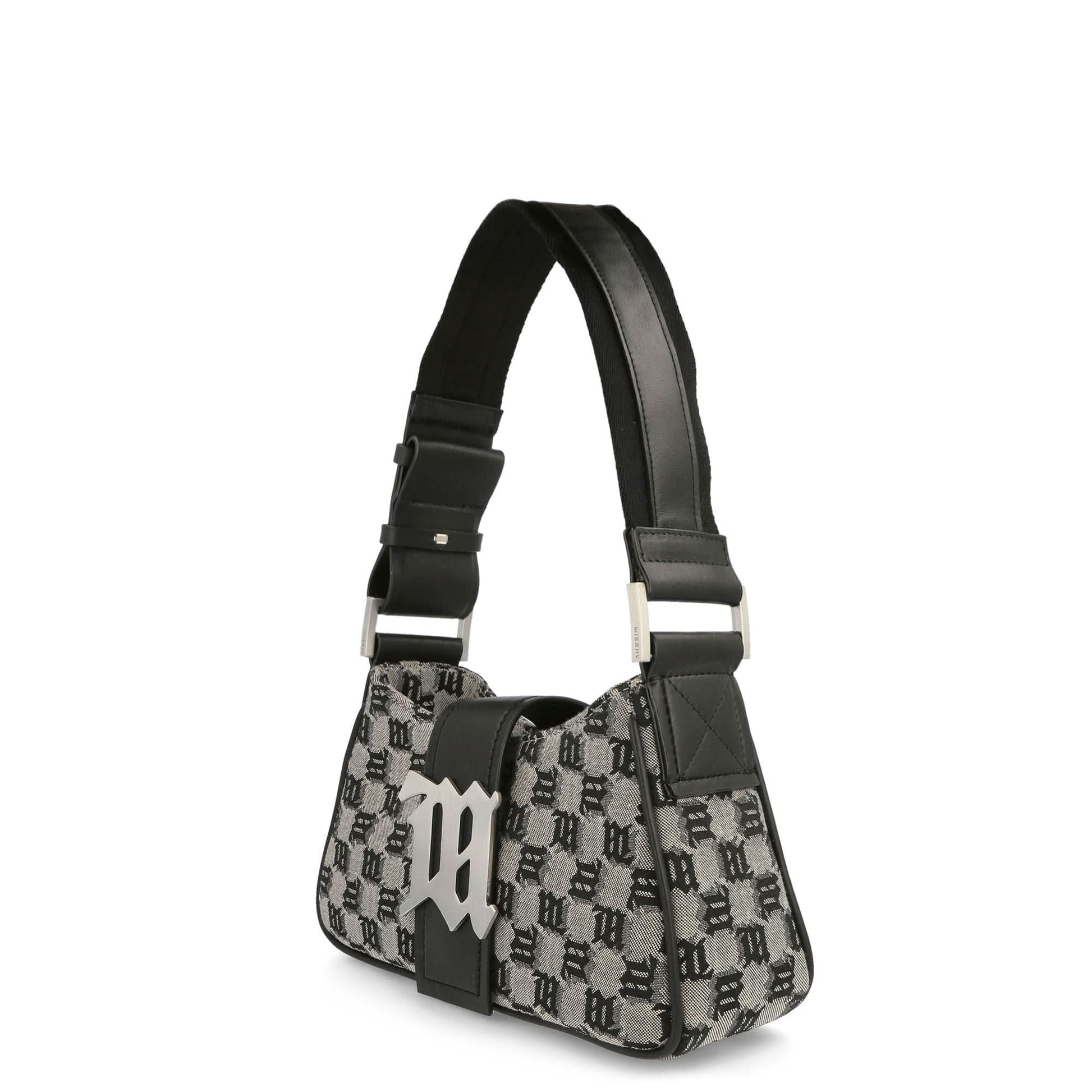 MISBHV Jacquard Monogram Shoulder Bag Small Multicolor Detail view 2 | Gate