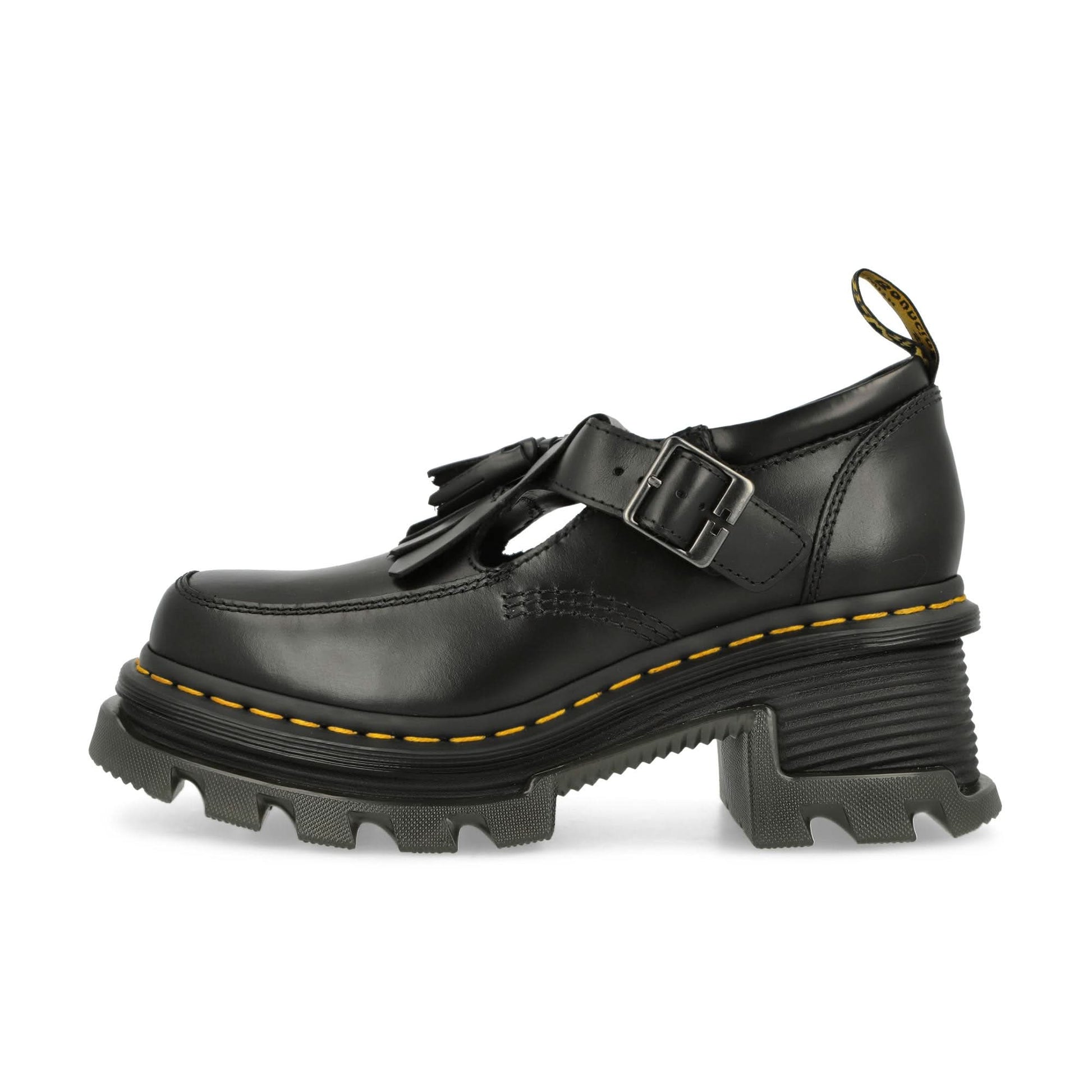 Dr. Martens Corran Mary Jane Heeled Shoes Black Loafers Detail view 1 | Gate