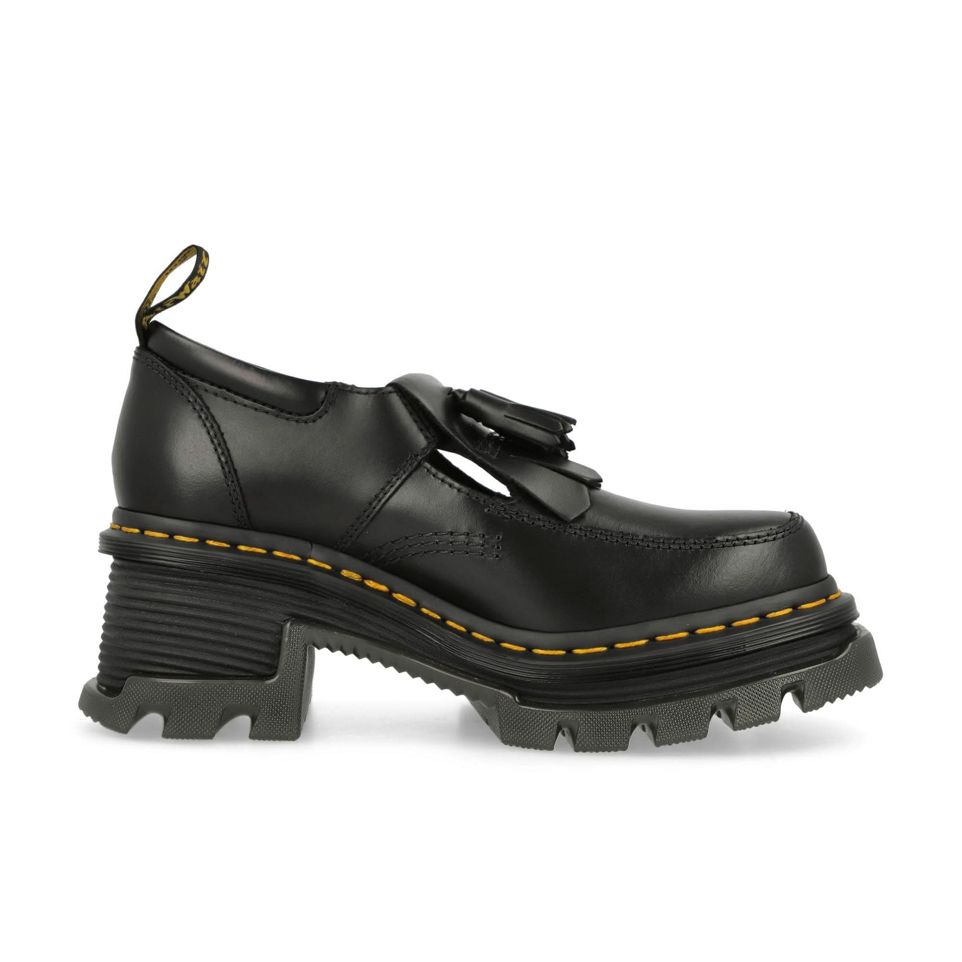 Dr. Martens Corran Mary Jane Heeled Shoes Black Loafers Detail view 2 | Gate
