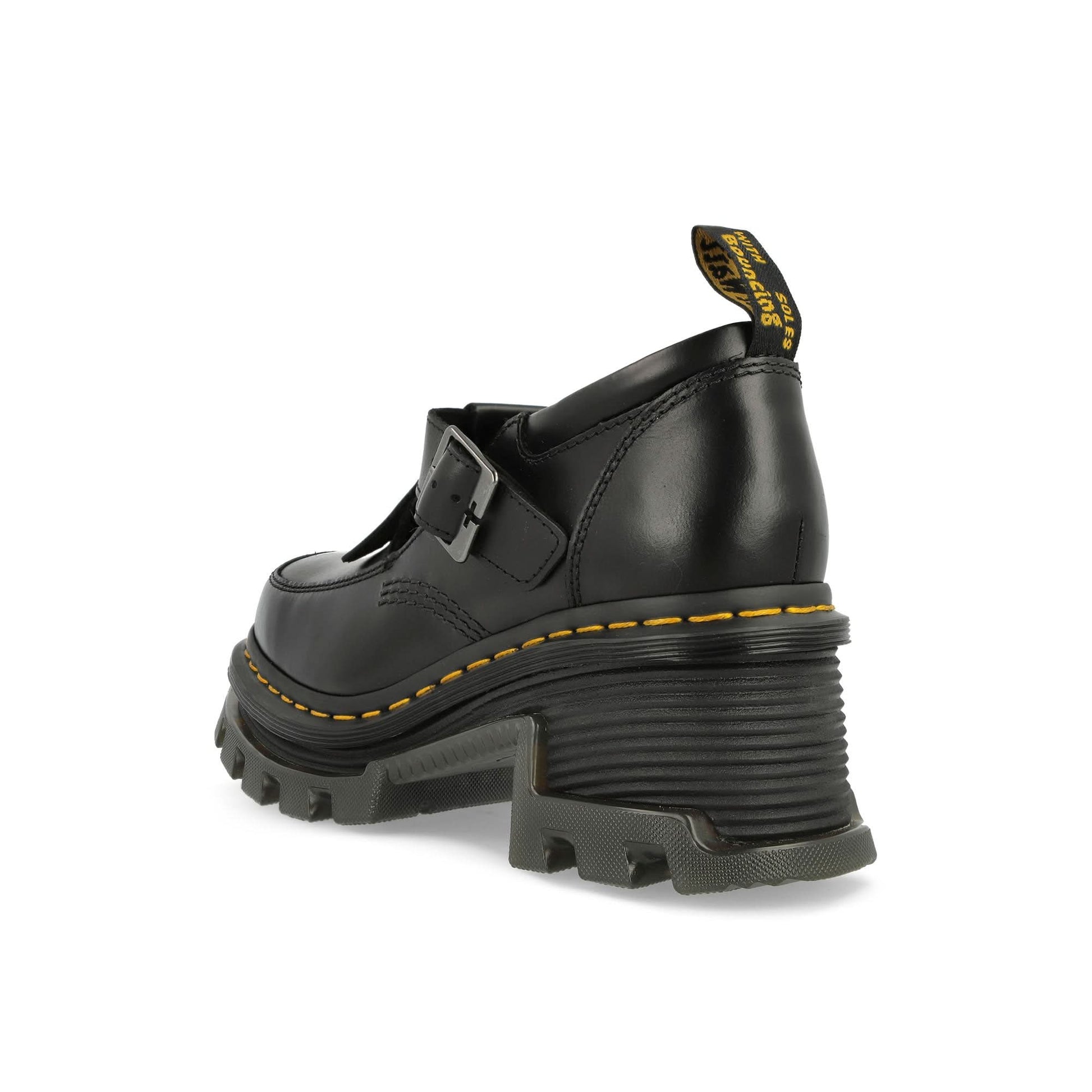 Dr. Martens Corran Mary Jane Heeled Shoes Black Loafers Detail view 3 | Gate