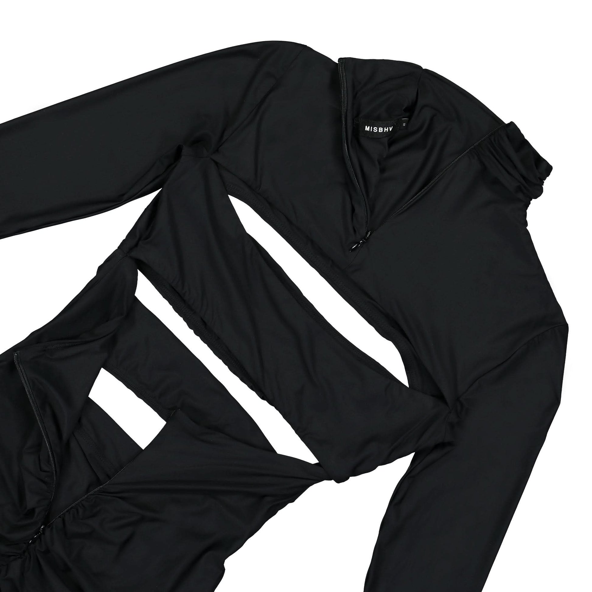 MISBHV Elena Mini Dress Black Detail view 4 | Gate