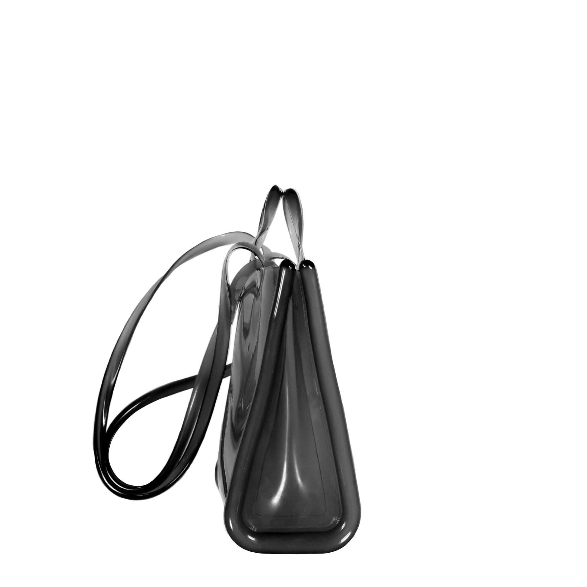 Telfar Large Jelly Shopper Black Detail view 4 | Gate