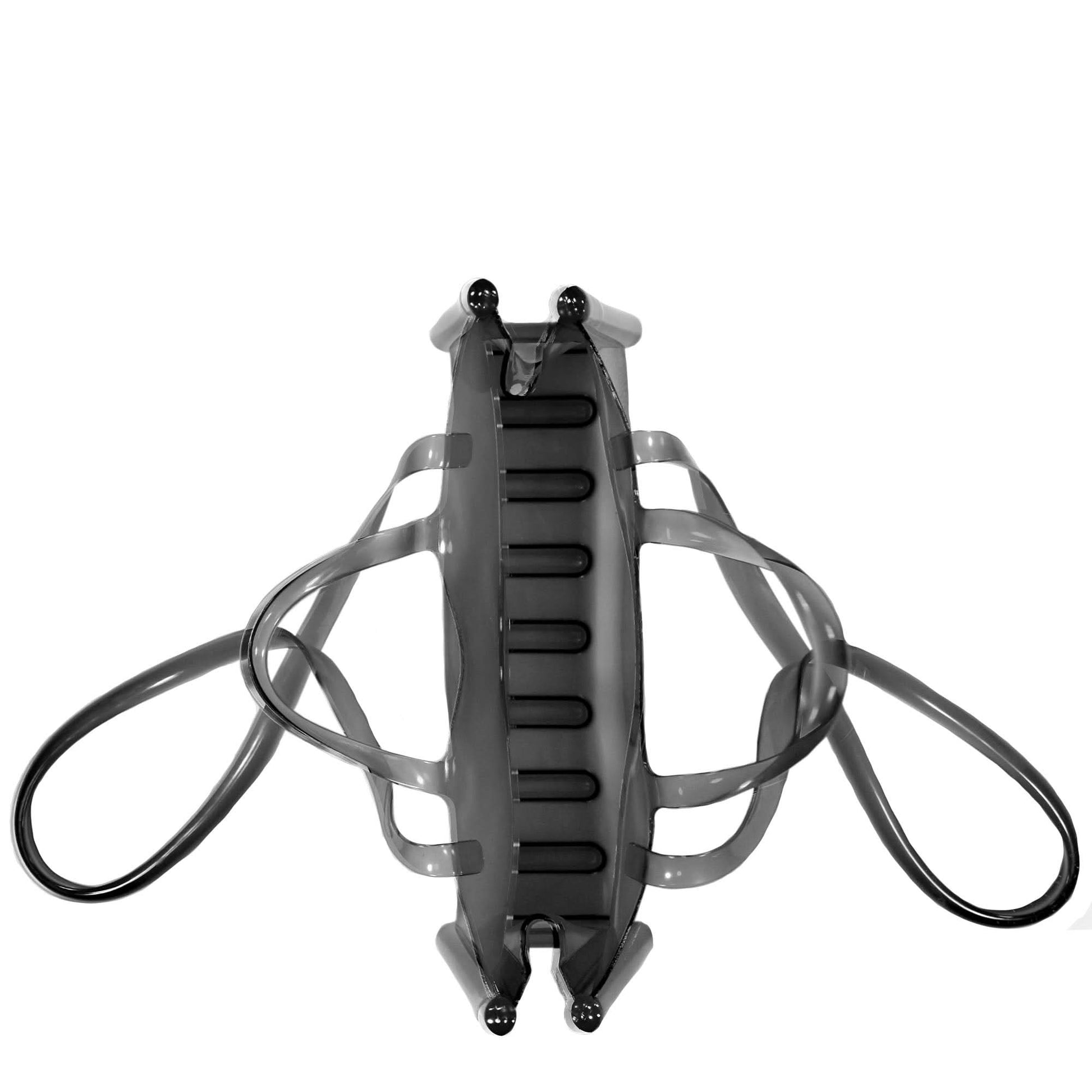 Telfar Large Jelly Shopper Black Detail view 5 | Gate
