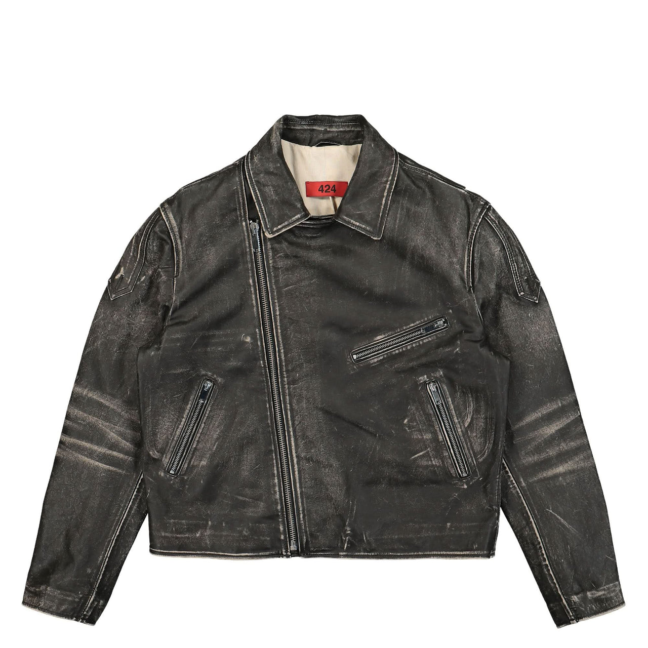 424 Biker Jacket Black Detail view 1 | Gate