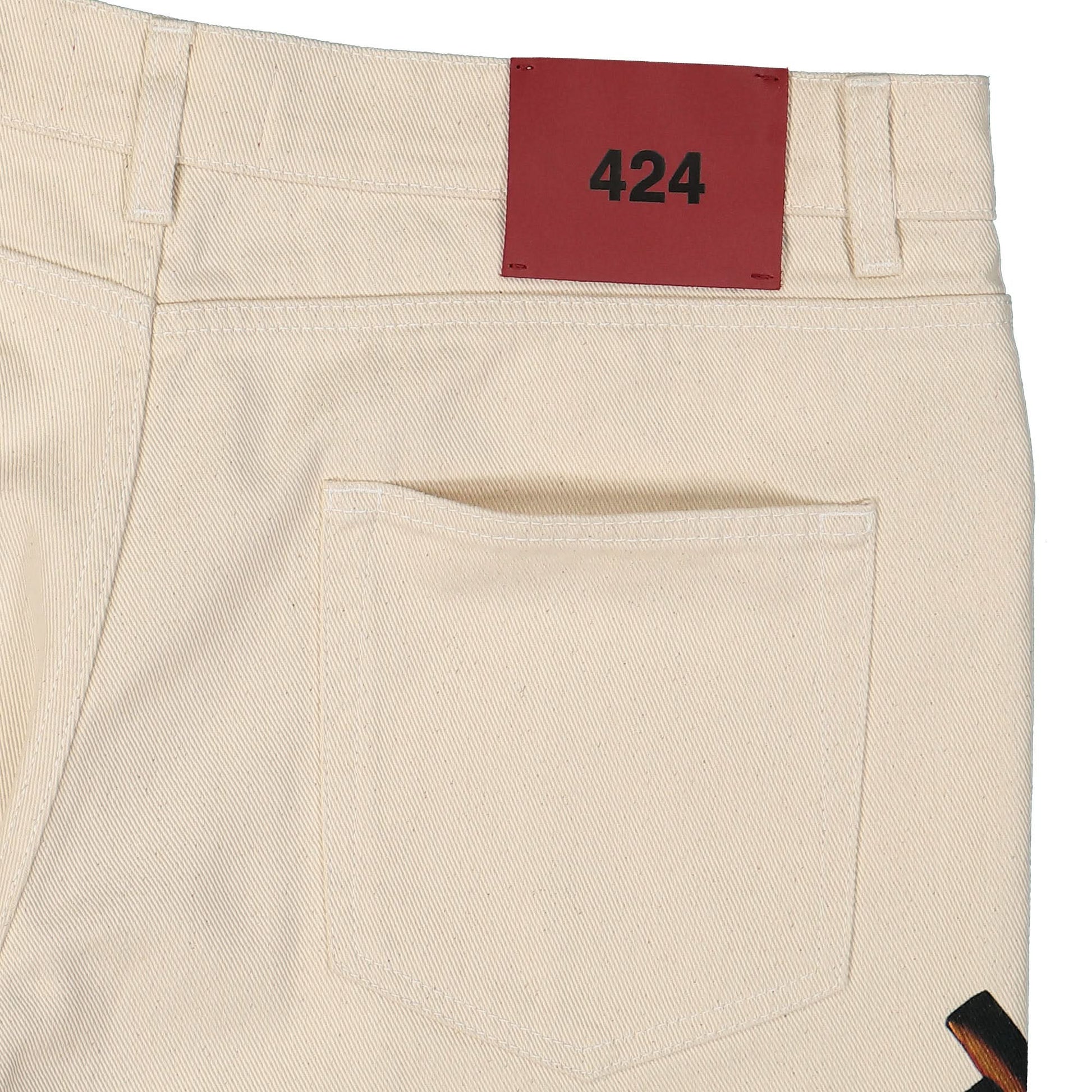424 Graphic Trousers Beige Detail view 5 | Gate