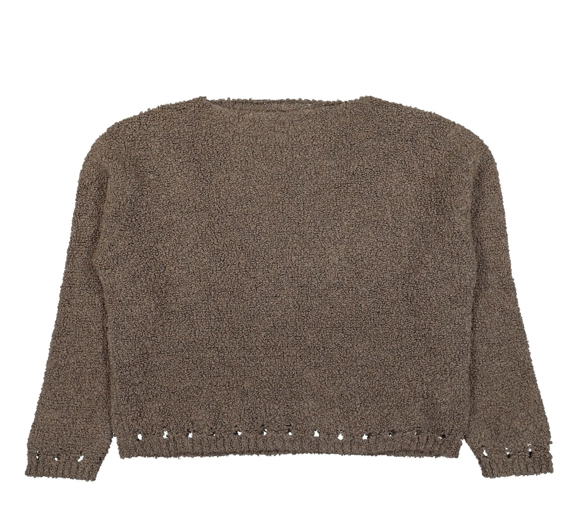 424 Knitted Sweater Brown Detail view 1 | Gate