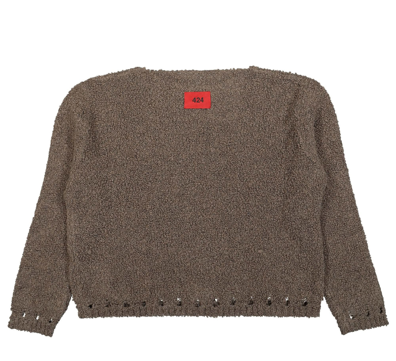 424 Knitted Sweater Brown Detail view 1 | Gate