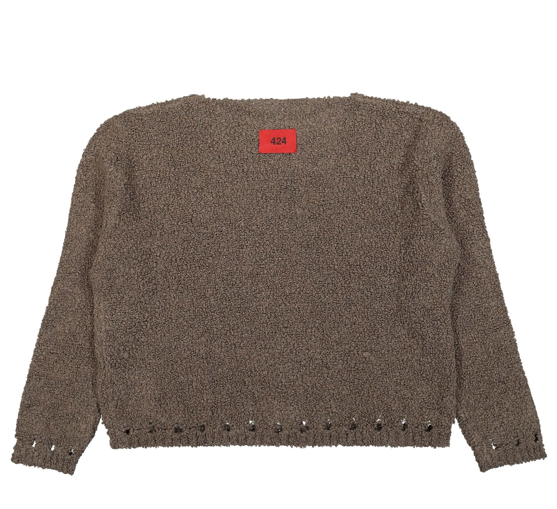 424 Knitted Sweater Brown Detail view 2 | Gate