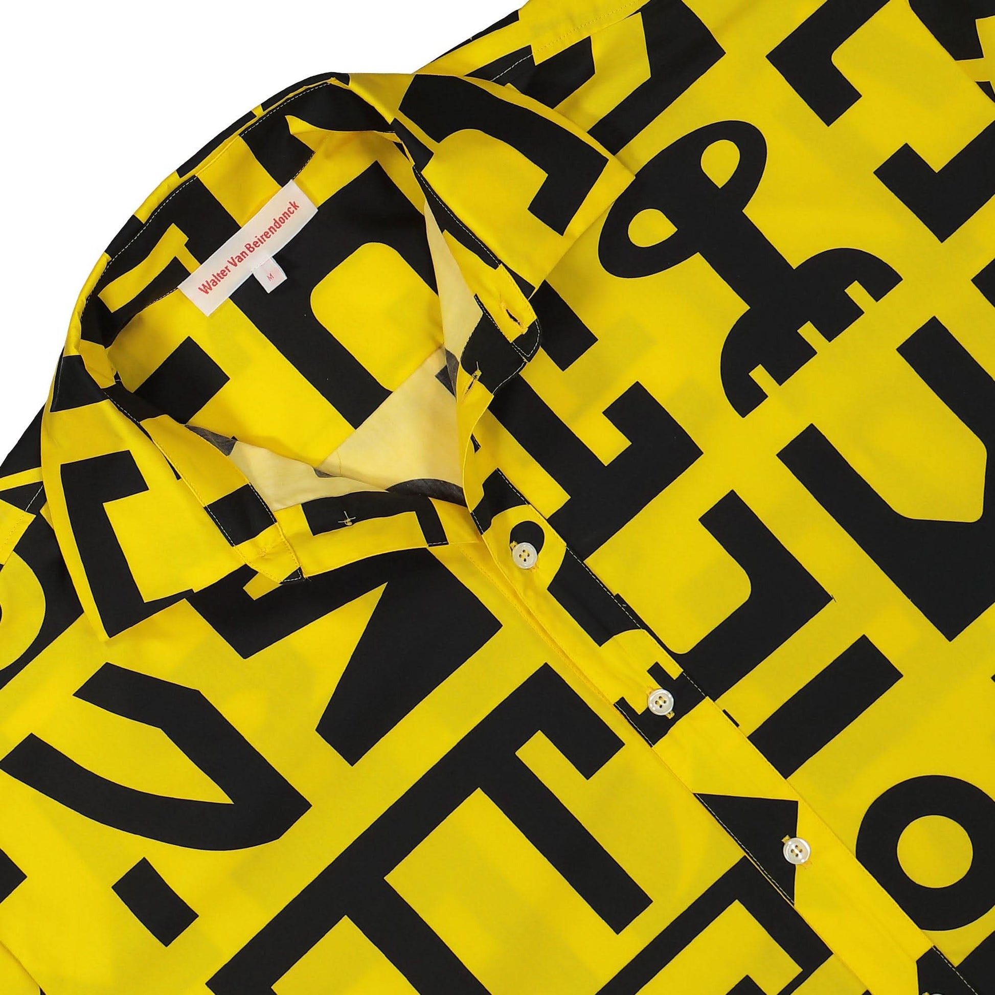 Walter Van Beirendonck Shirt Combi Shorts Yellow,Black Detail view 3 | Gate