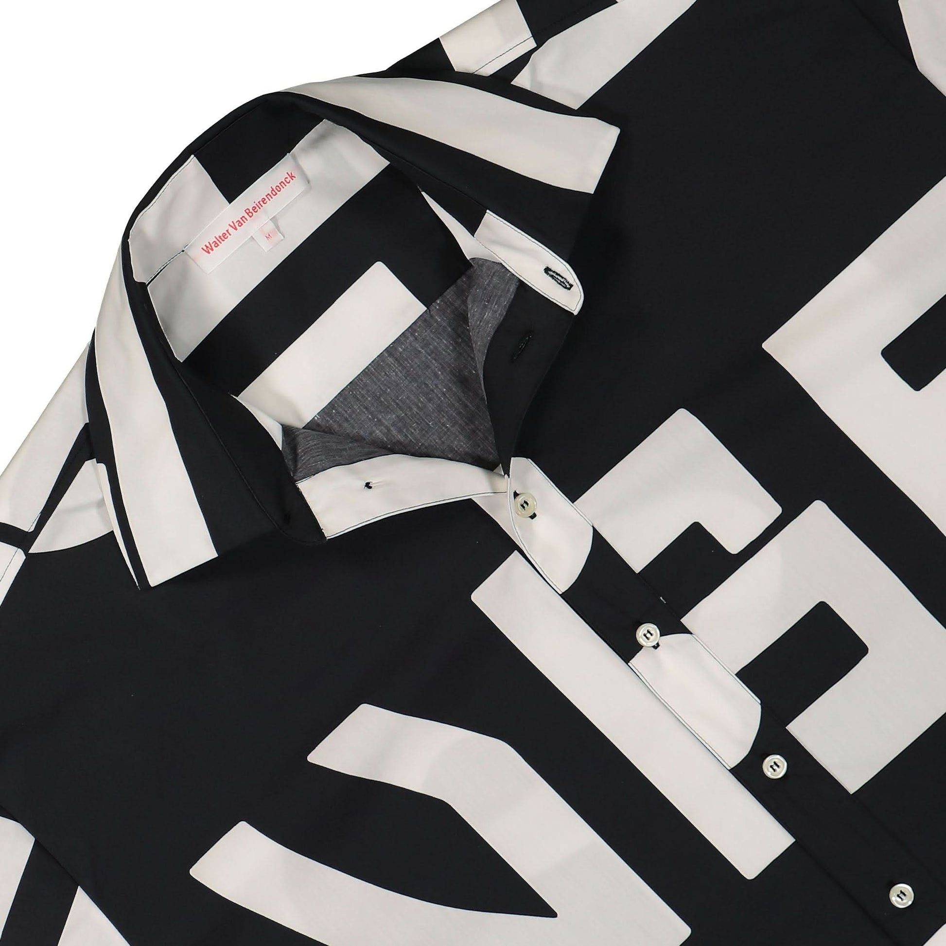 Walter Van Beirendonck Shirt Combi Shorts Black,White Detail view 3 | Gate