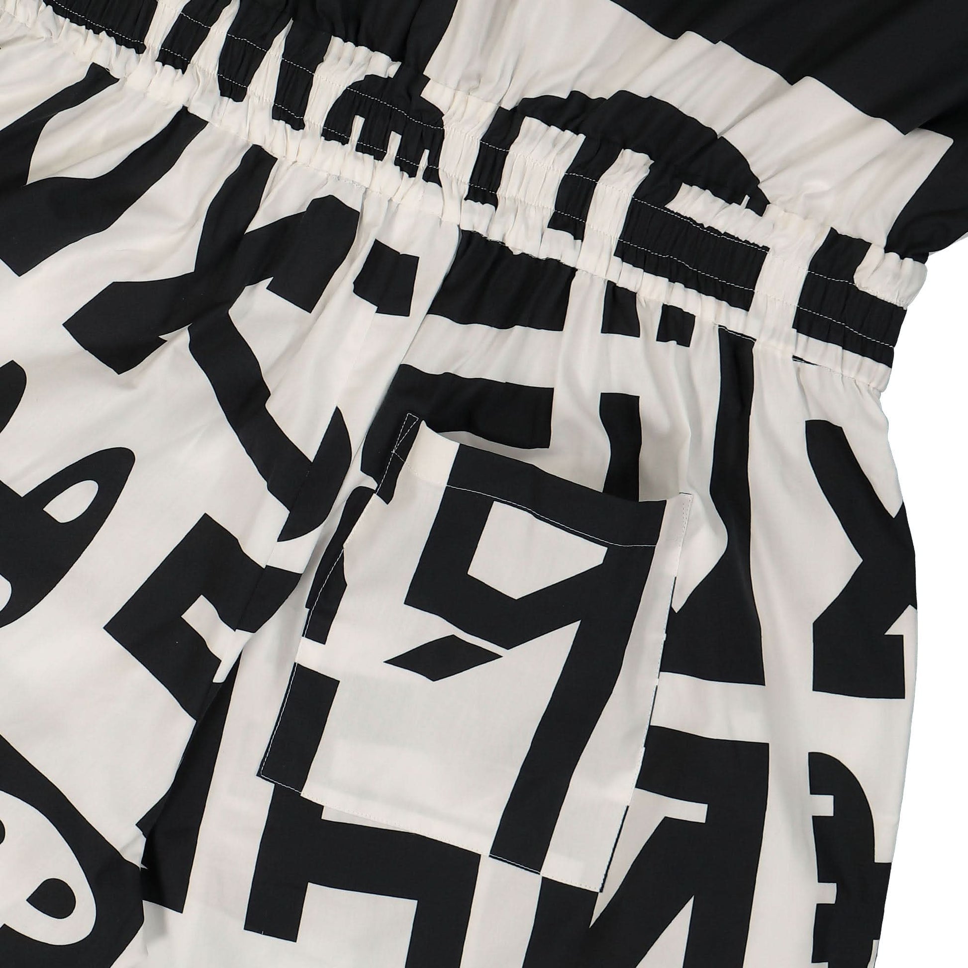 Walter Van Beirendonck Shirt Combi Shorts Black,White Detail view 5 | Gate