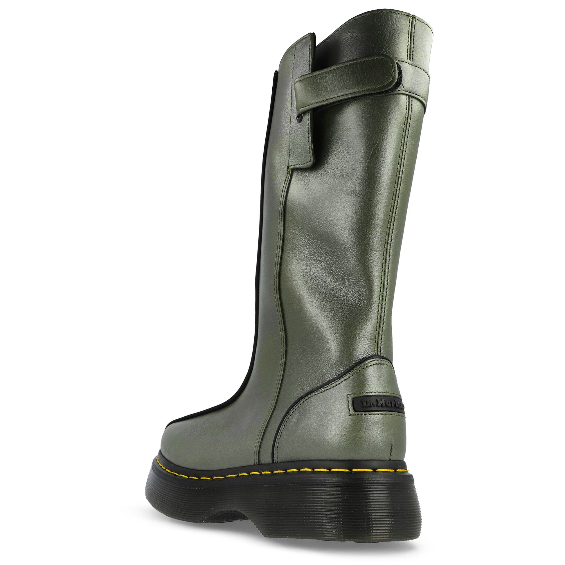 Dr. Martens Buzz Hi Olive Green Boots 42577300 Detail View 3 | GATE