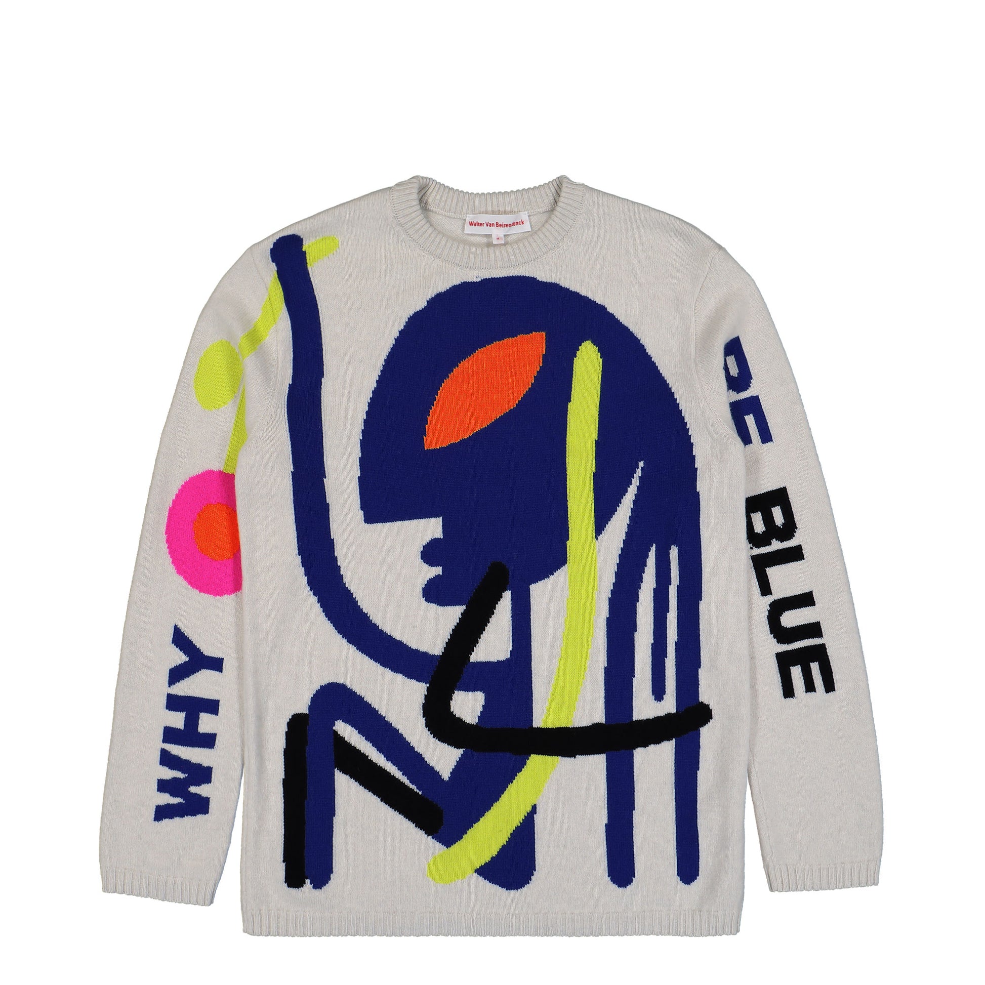 Walter Van Beirendonck Why Be Blue Knit Comb. II Milk Knits 5001 Detail View 1 | GATE