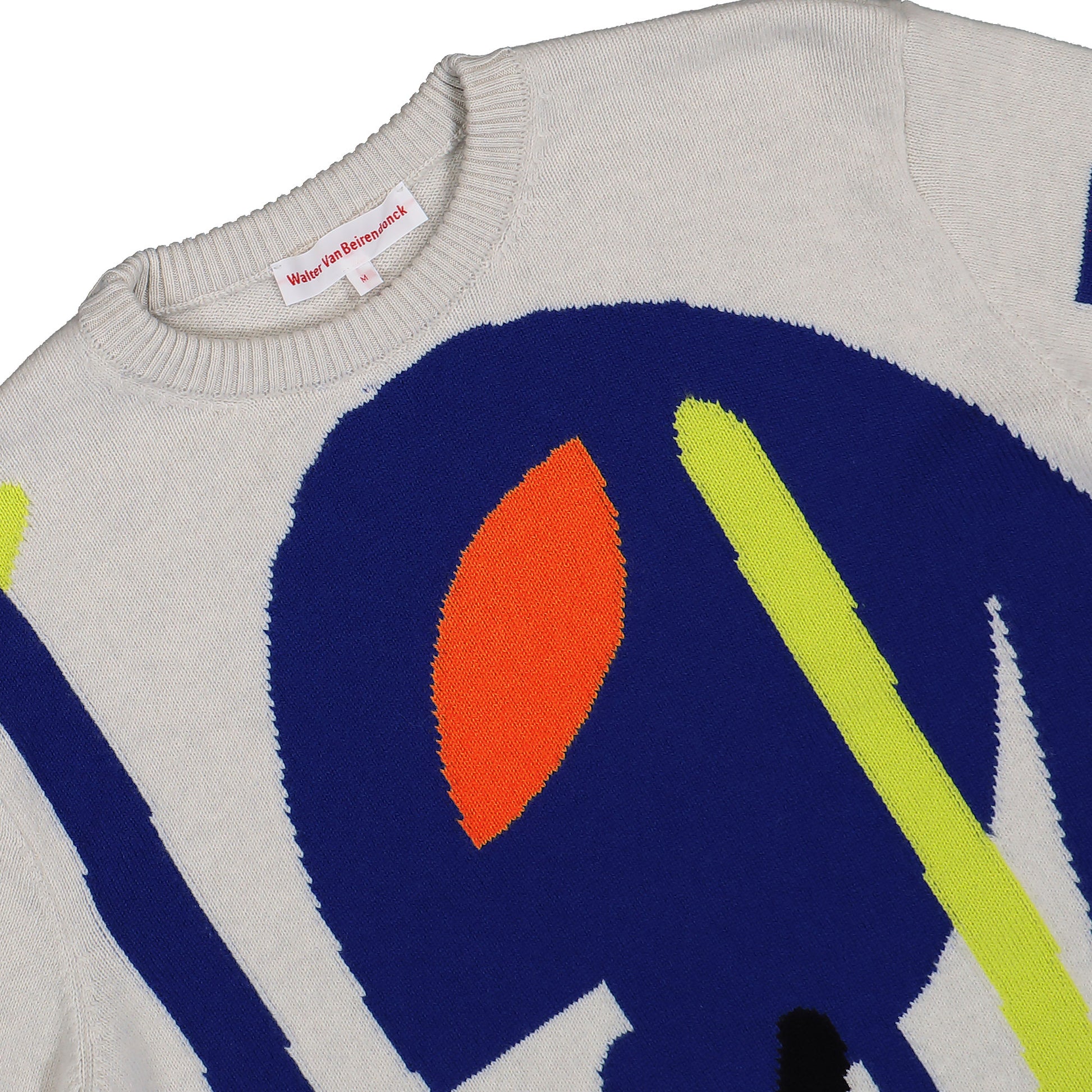 Walter Van Beirendonck Why Be Blue Knit Comb. II Milk Knits 5001 Detail View 3 | GATE