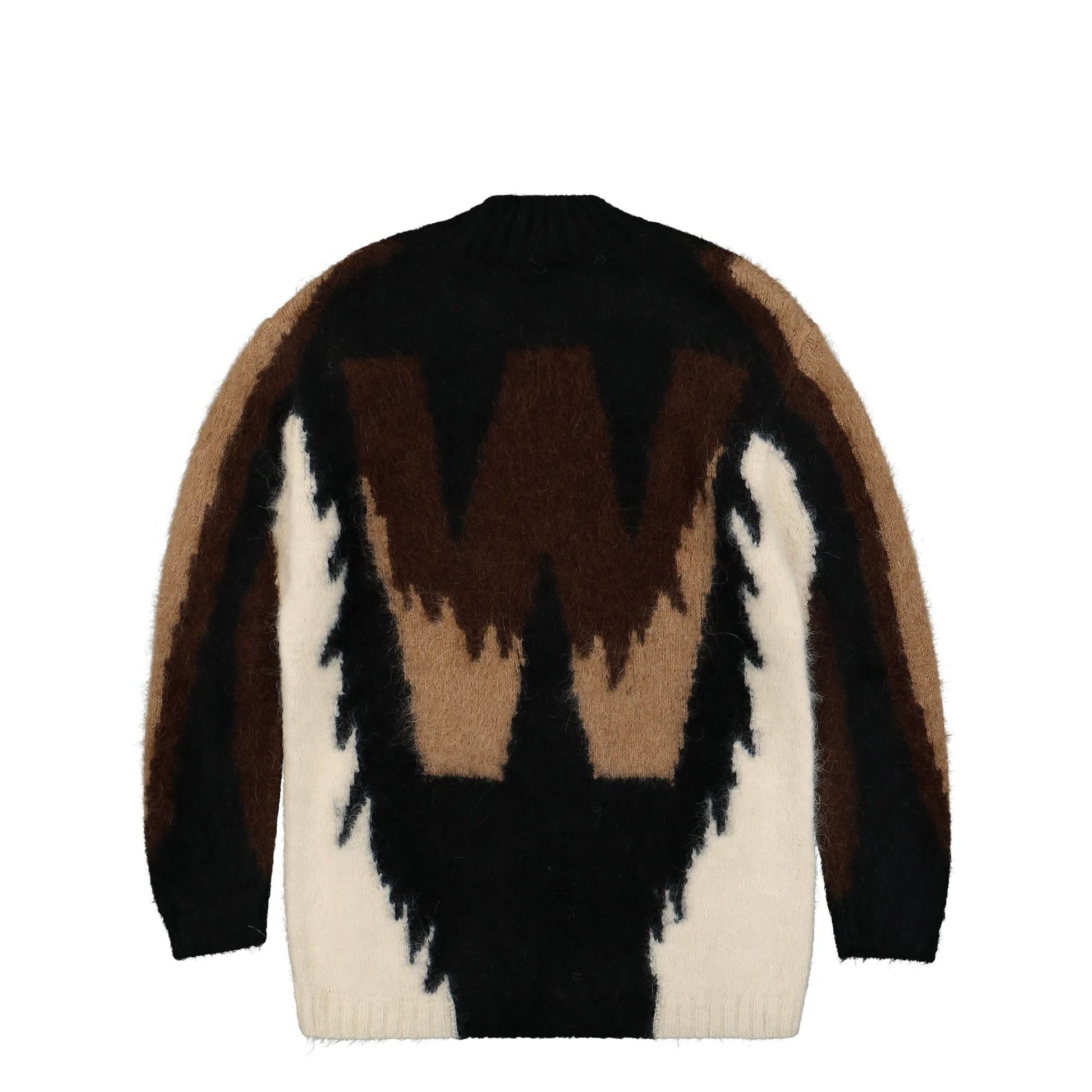Walter Van Beirendonck Big Foot Knit Brown,Beige Detail view 2 | Gate
