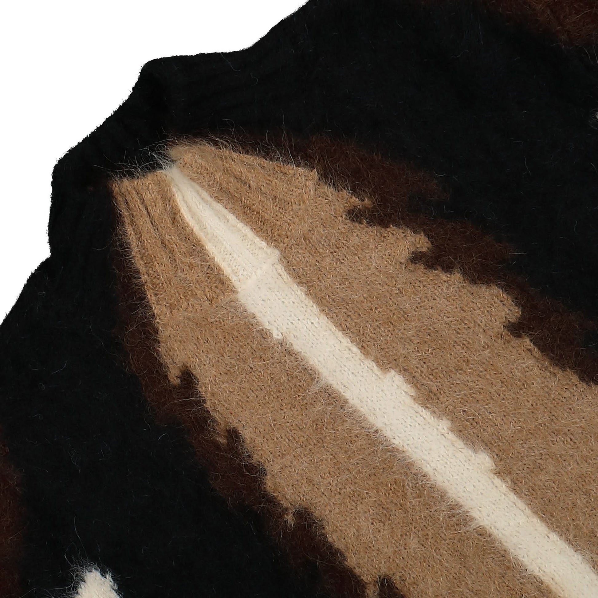 Walter Van Beirendonck Big Foot Knit Brown,Beige Detail view 3 | Gate