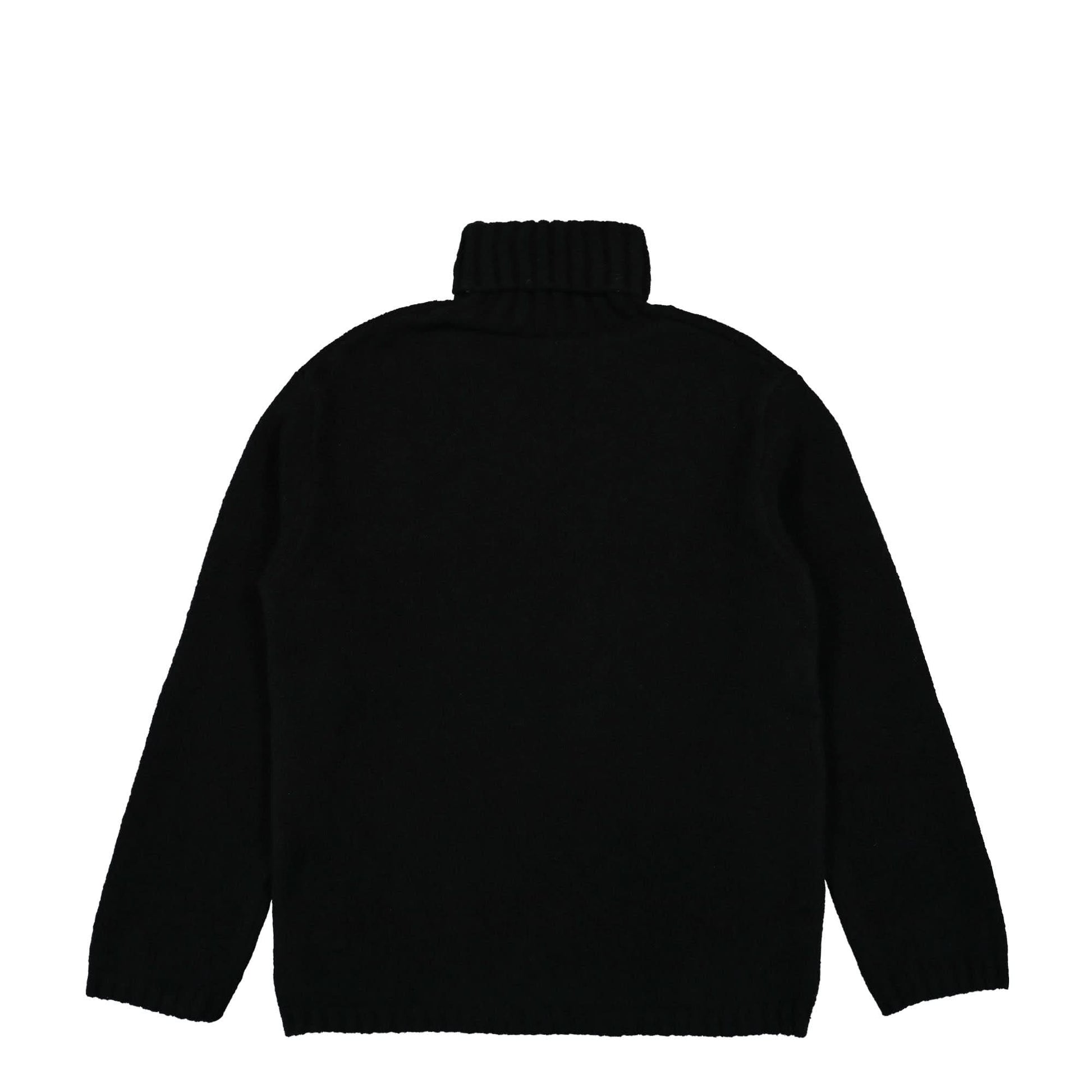 Walter Van Beirendonck Skull Knit Oversized High Collar Black,Orange Detail view 2 | Gate