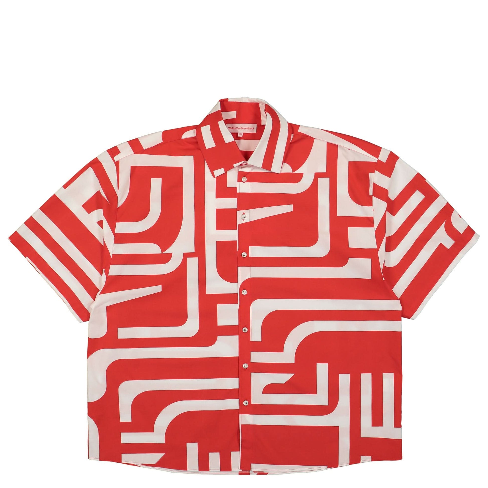 Walter Van Beirendonck Star Shirt OS Short Sleeves Red,White Detail view 1 | Gate
