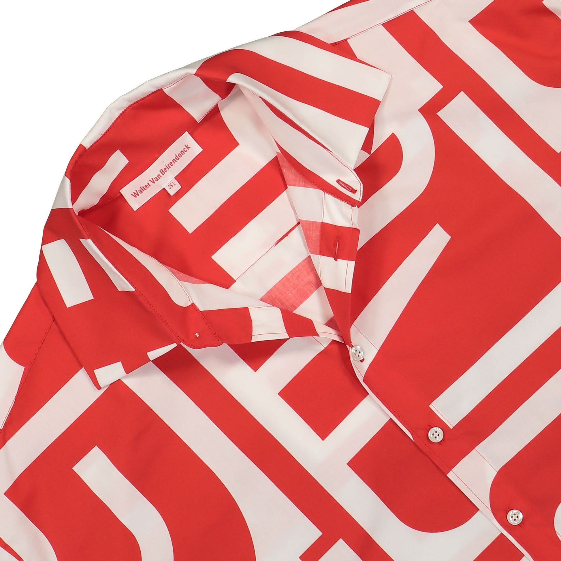 Walter Van Beirendonck Star Shirt OS Short Sleeves Red,White Detail view 3 | Gate