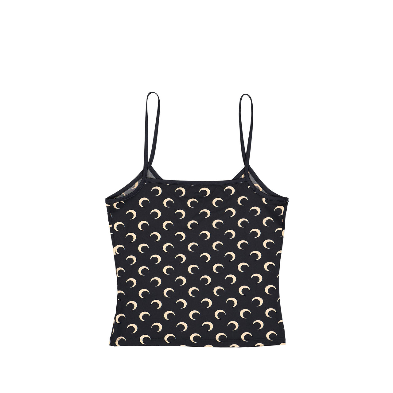 Marine Serre Moon Printed Jersey Straps Top Inverse Tan Tops WTO508A CJER0001 IT99 Detail View 1 | GATE