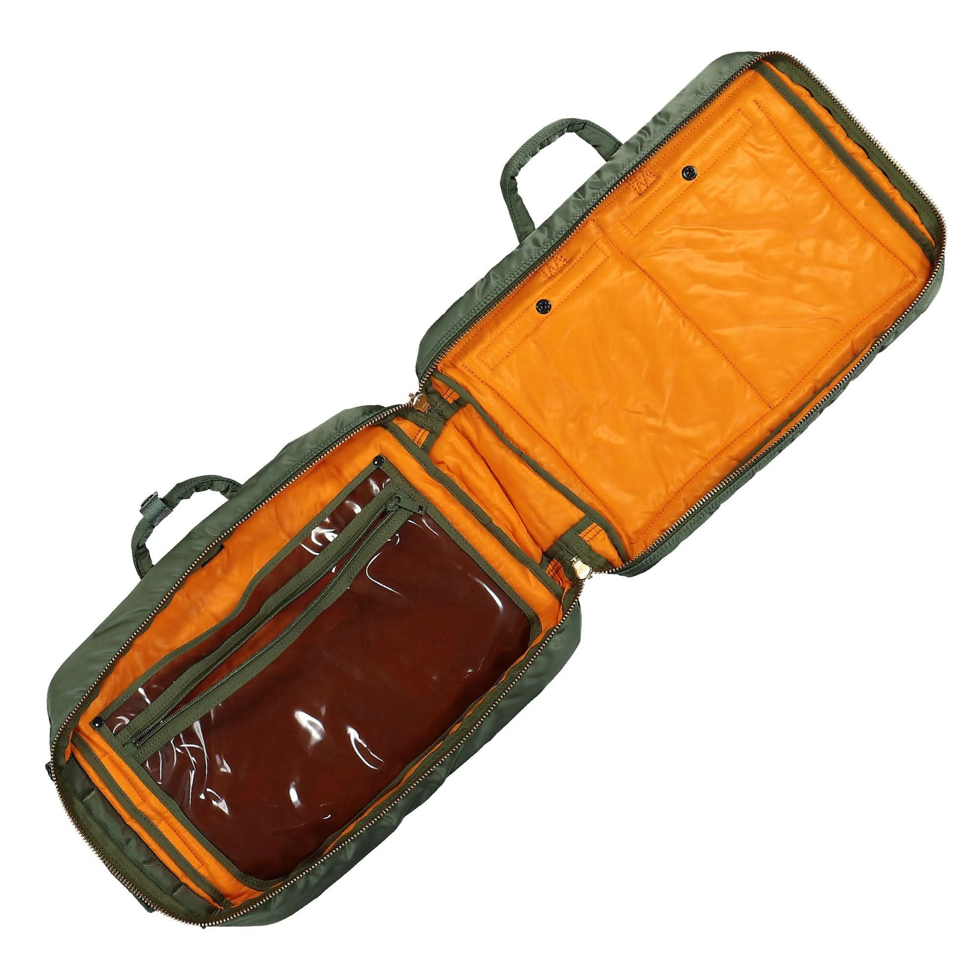 Porter-Yoshida & Co. Tanker 3Way Briefcase Olive Detail view 9 | Gate