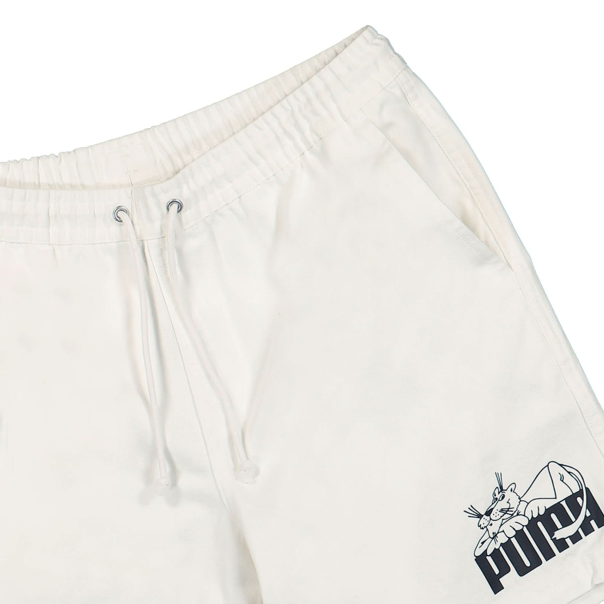 Puma Sweatshorts White Detail view 4 | Gate