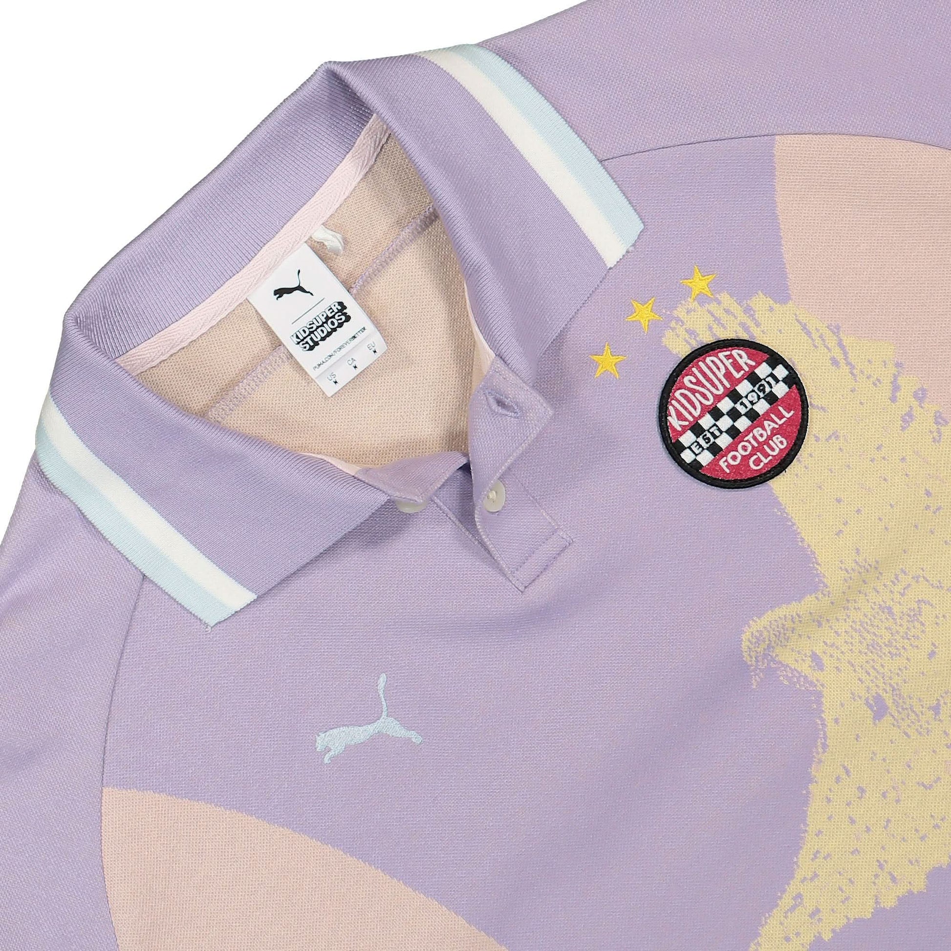 Puma Knitted Jersey Purple Detail view 3 | Gate