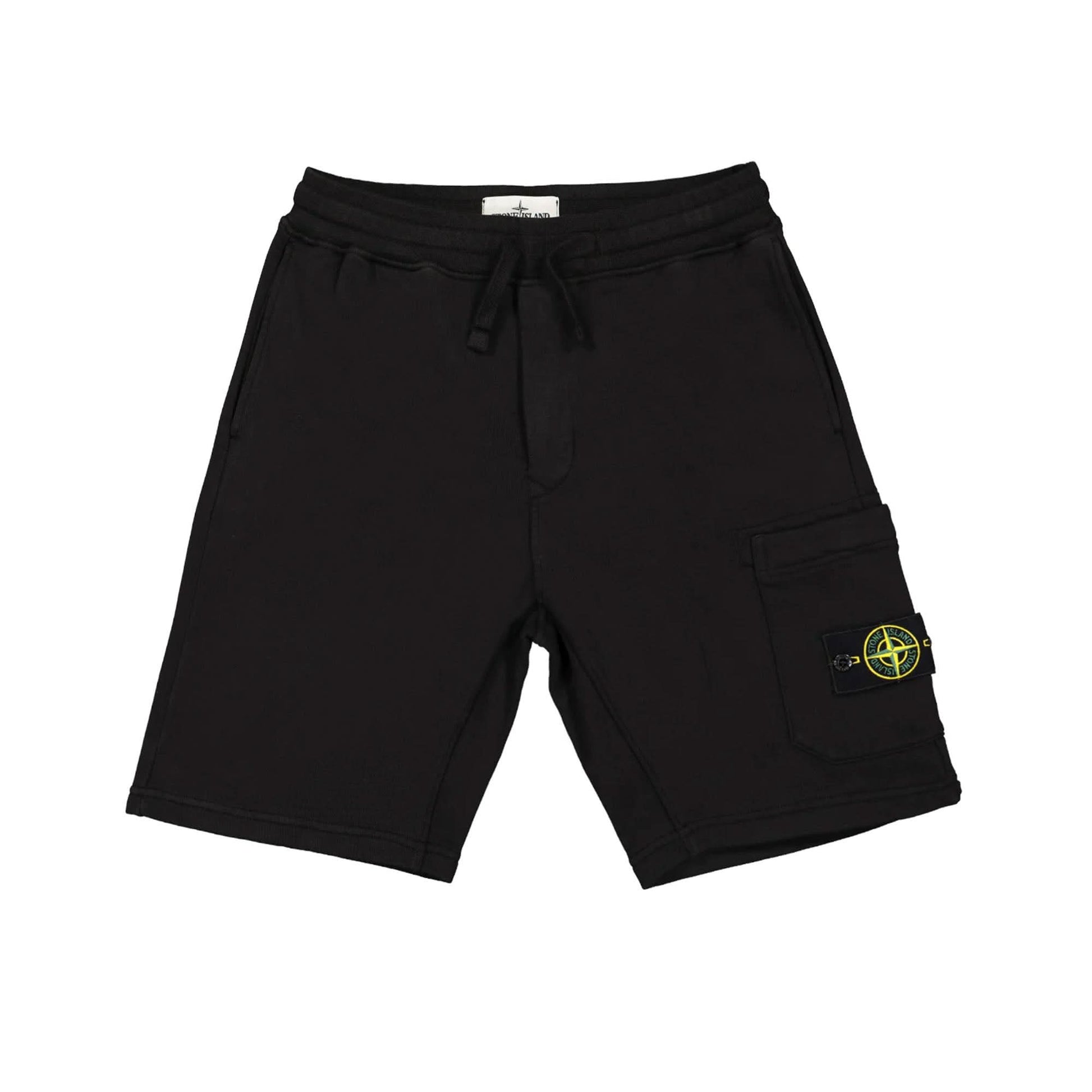 Stone Island Fleece Shorts Black Detail view 1 | Gate