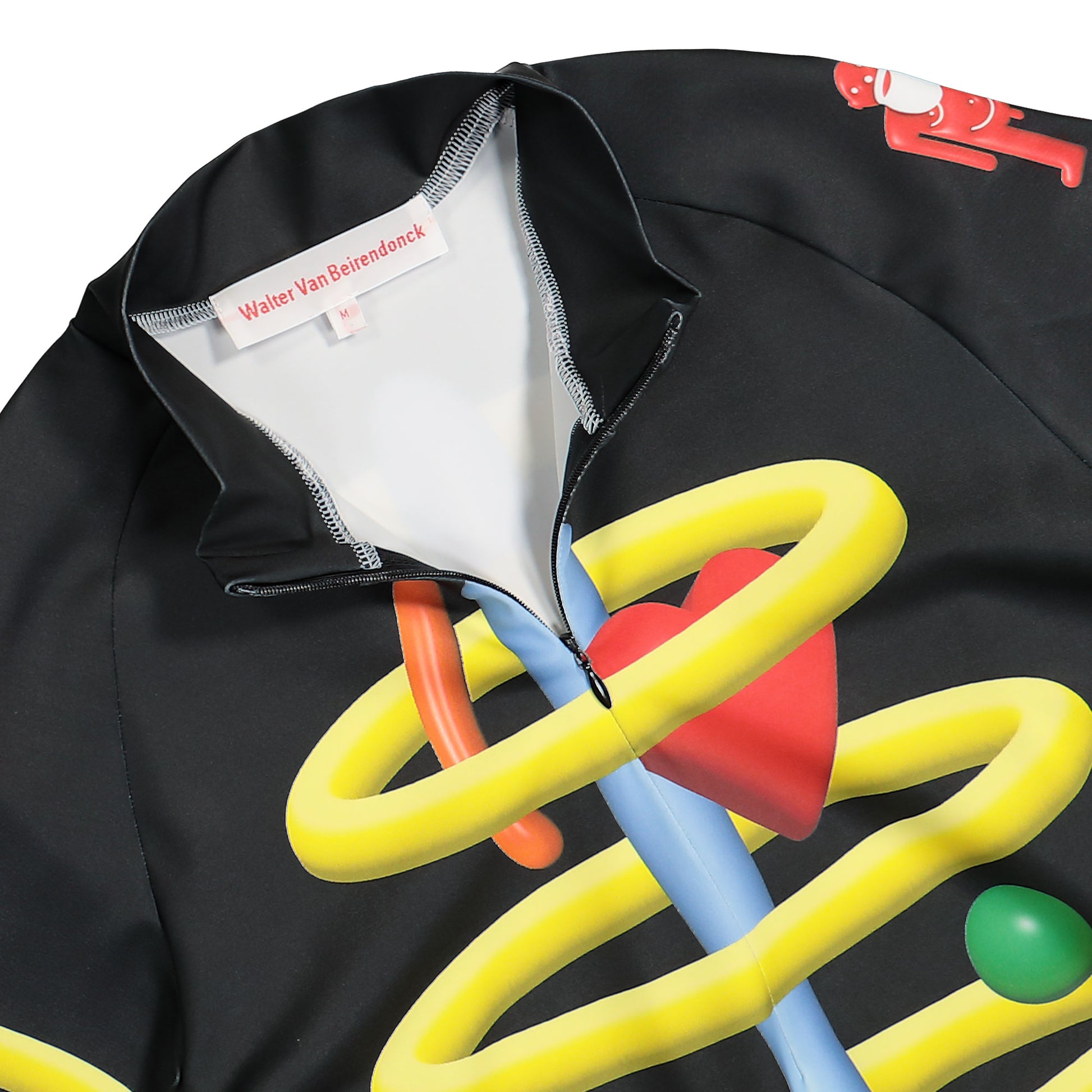 Walter Van Beirendonck Void Clown Bike Top Black Detail view 3 | Gate