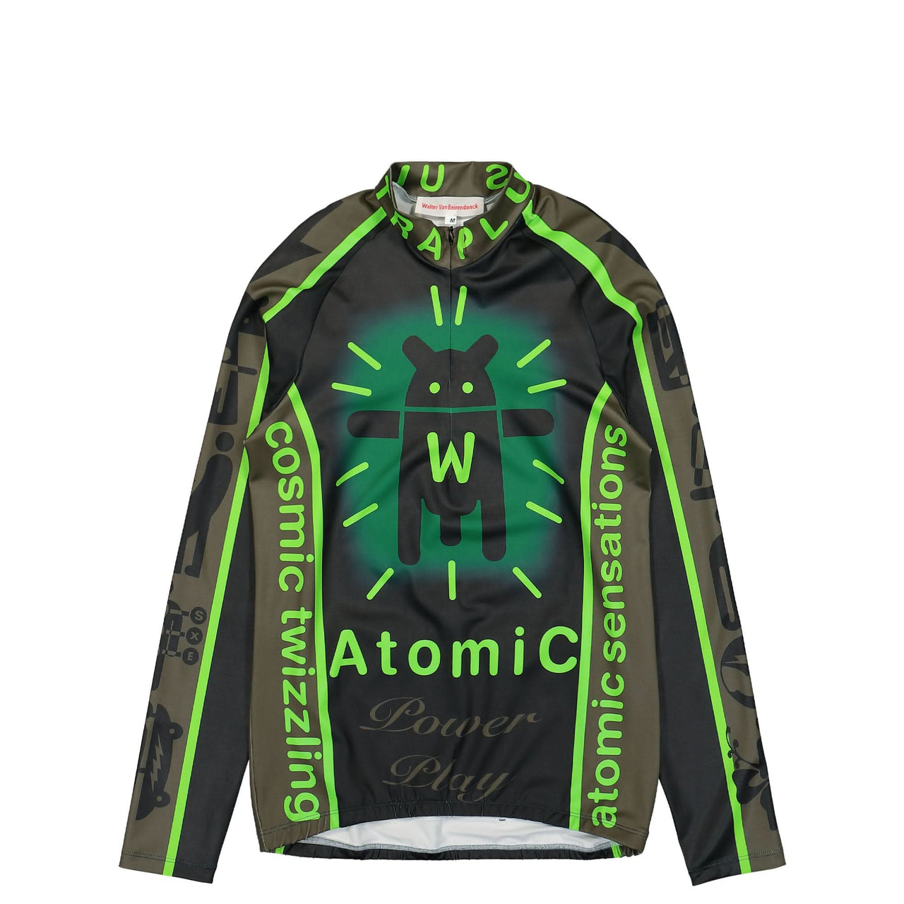 Walter Van Beirendonck Atomic Bike Top Green Detail view 1 | Gate
