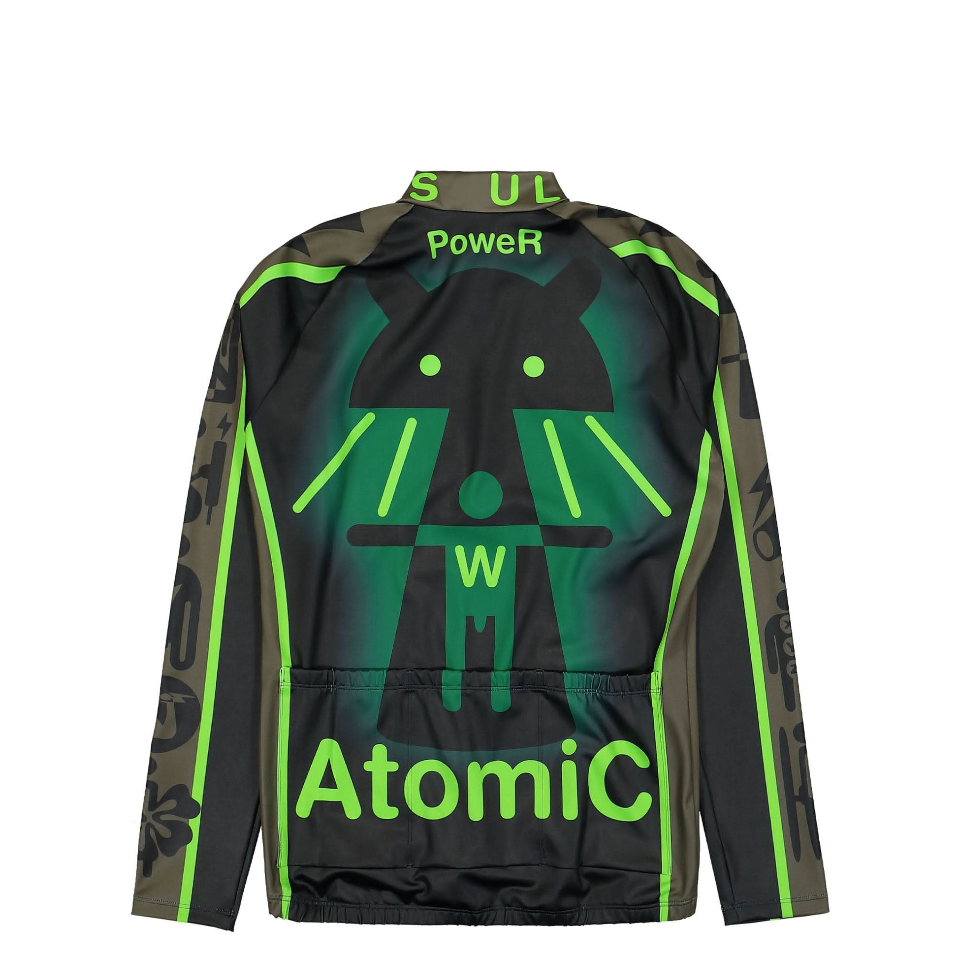 Walter Van Beirendonck Atomic Bike Top Green Detail view 2 | Gate