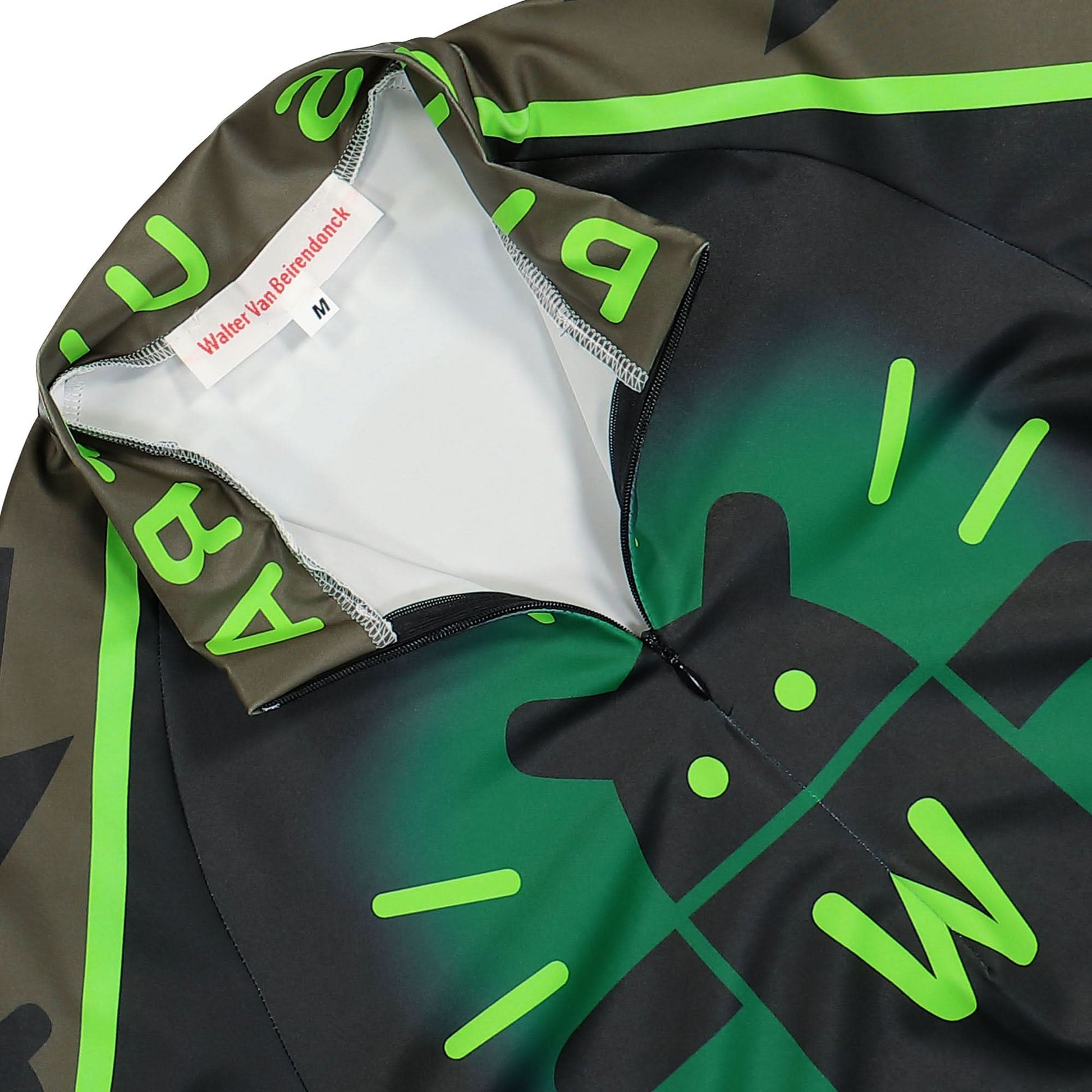Walter Van Beirendonck Atomic Bike Top Green Detail view 3 | Gate