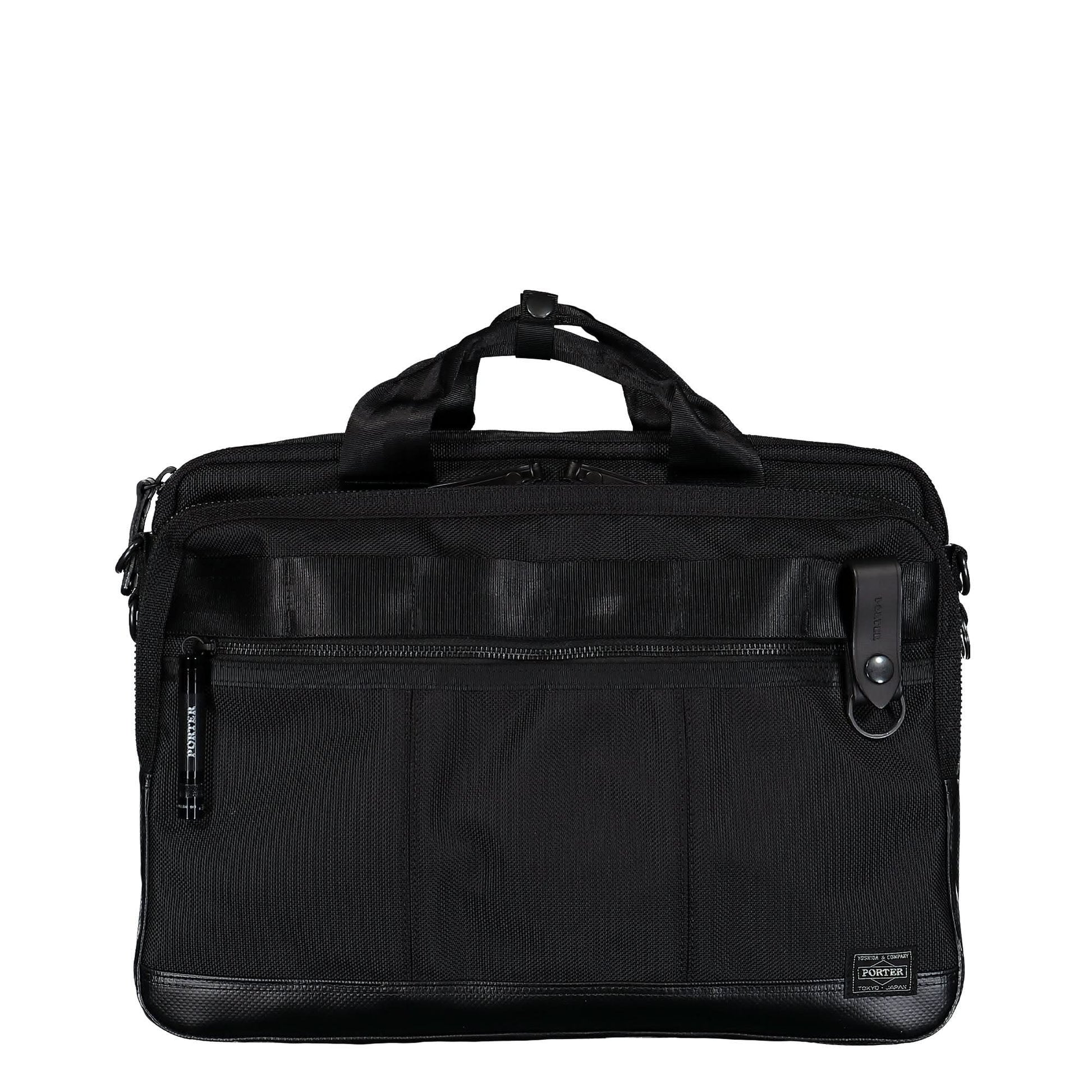 Porter-Yoshida & Co. Heat 2Way Briefcase Black Detail view 1 | Gate