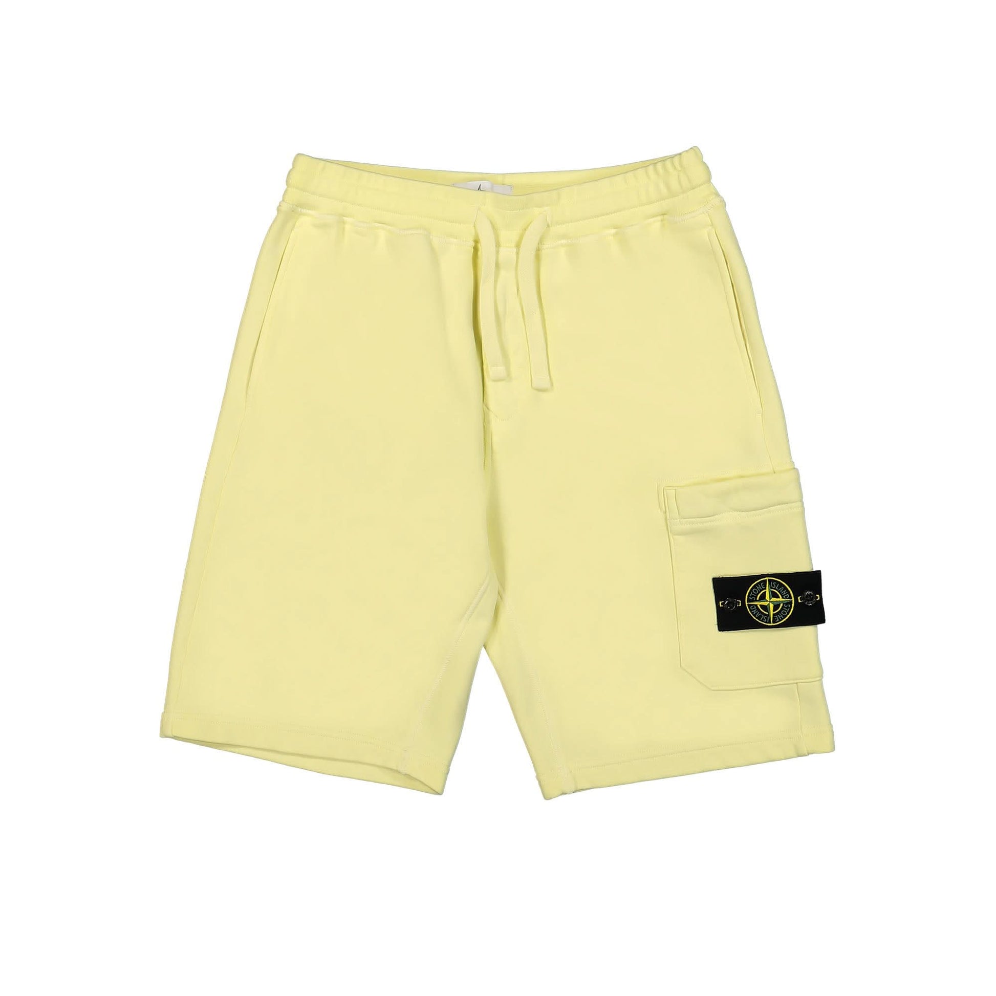 Stone Island Fleece Shorts Yellow Detail view 1 | Gate
