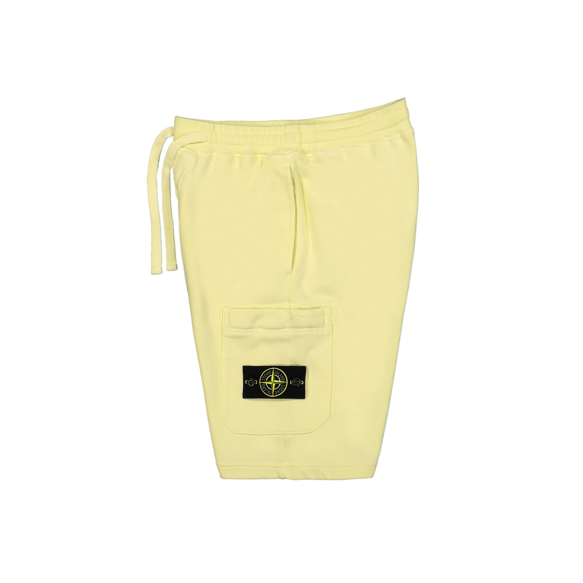 Stone Island Fleece Shorts Yellow Detail view 3 | Gate