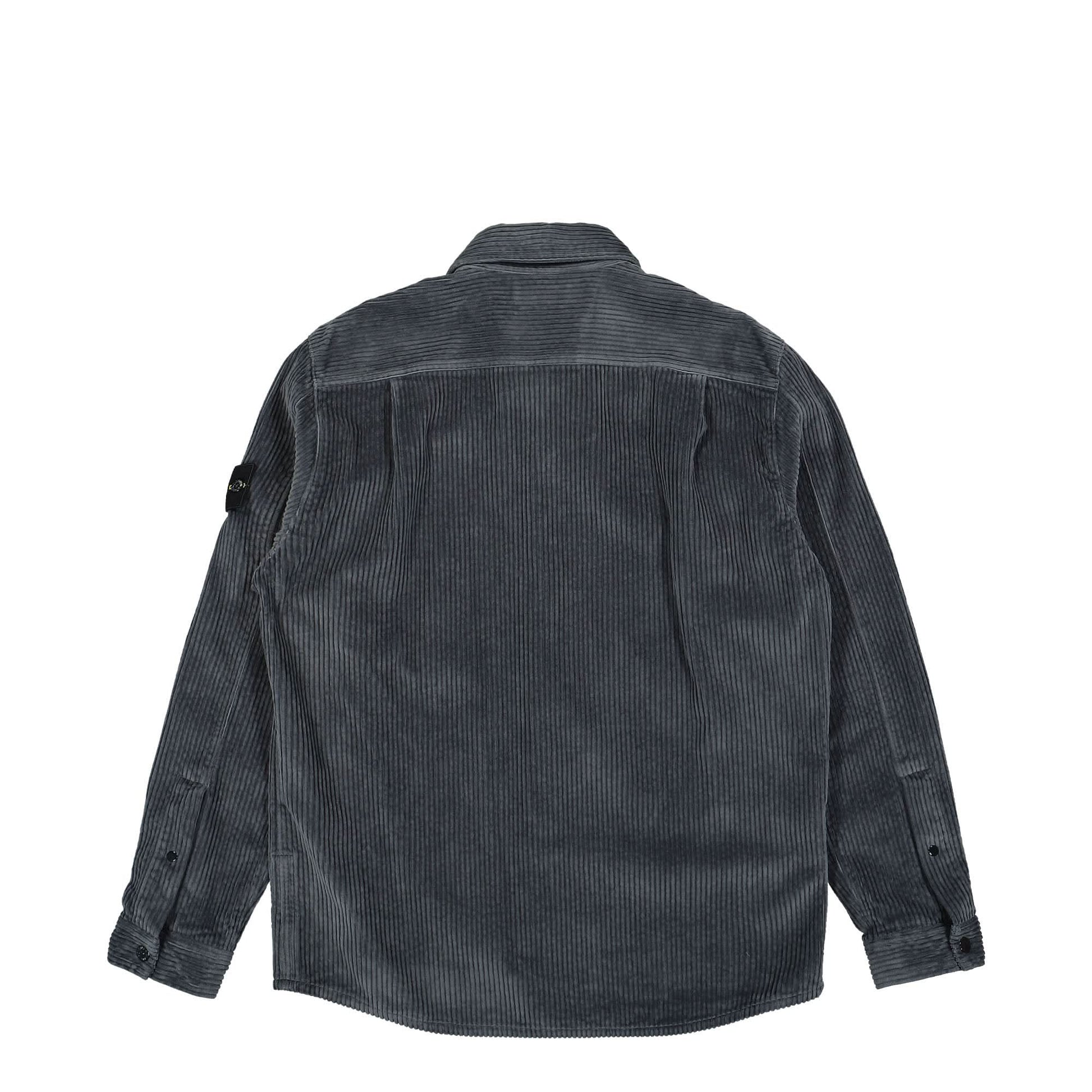 Stone Island Corduroy Overshirt Grey Detail view 2 | Gate