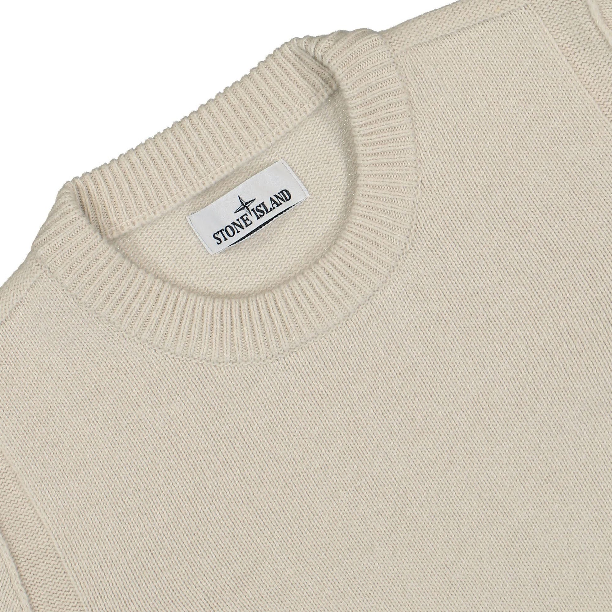 Stone Island Crewneck Knit Beige Detail view 3 | Gate