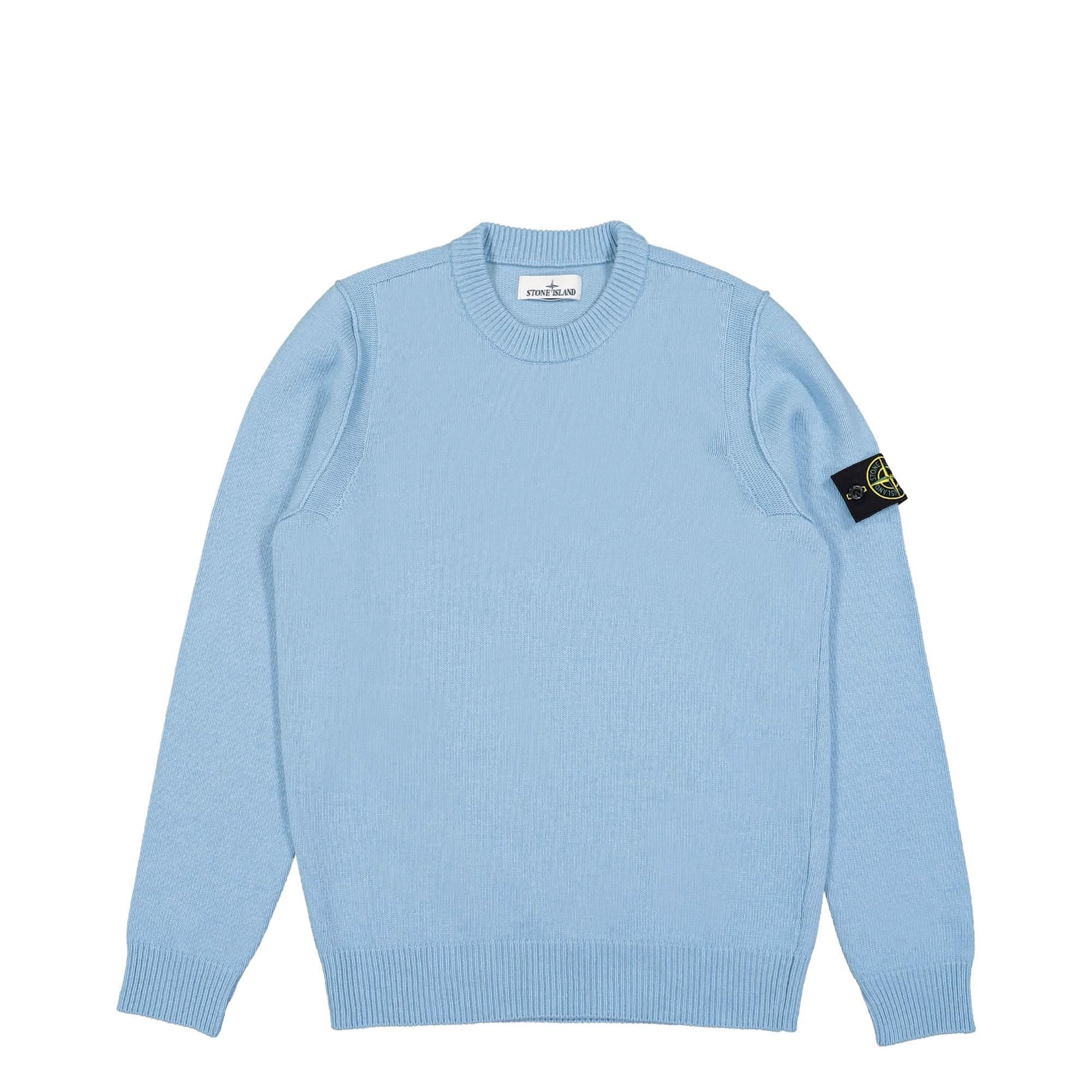 Stone Island Crewneck Knit Blue Detail view 1 | Gate