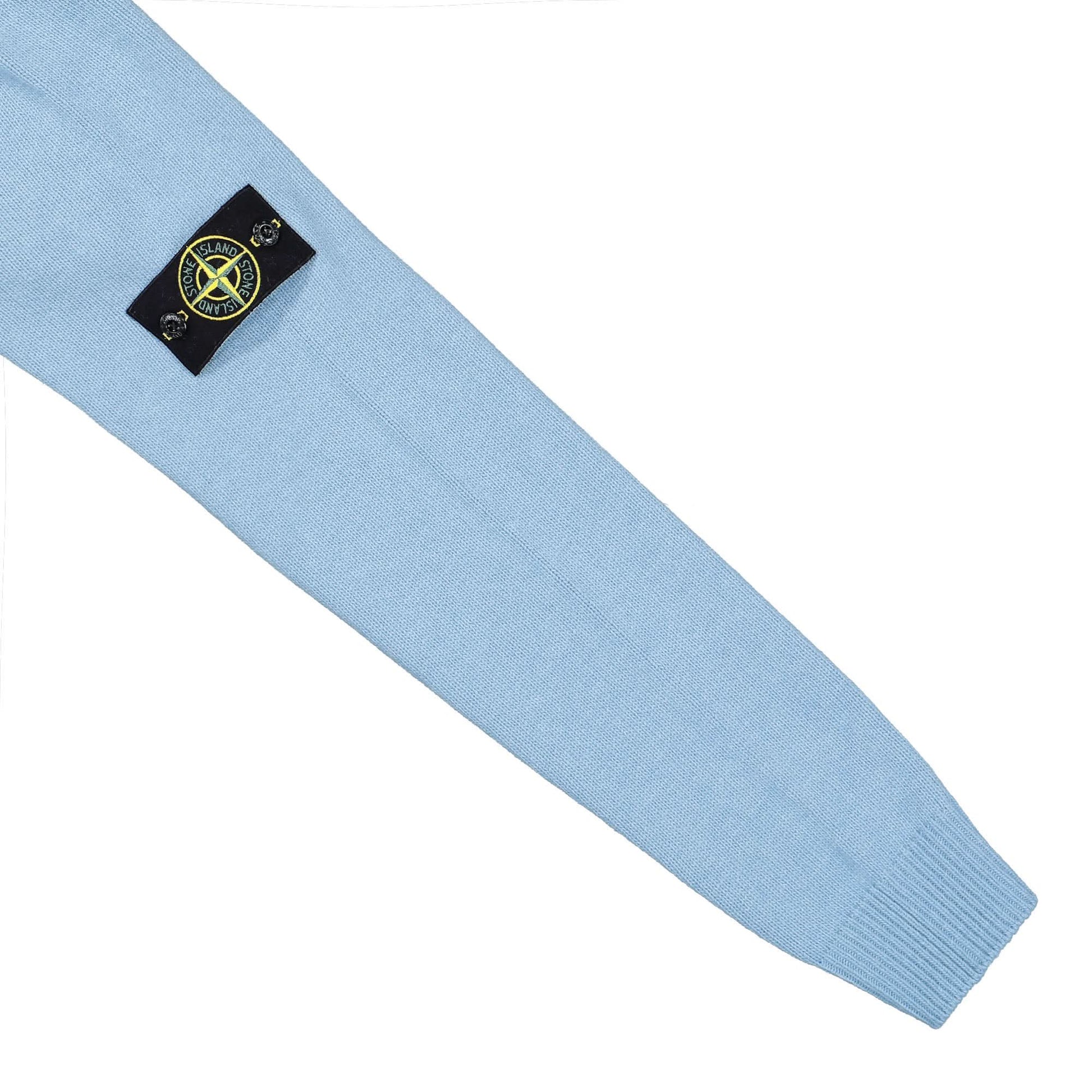 Stone Island Crewneck Knit Blue Detail view 4 | Gate
