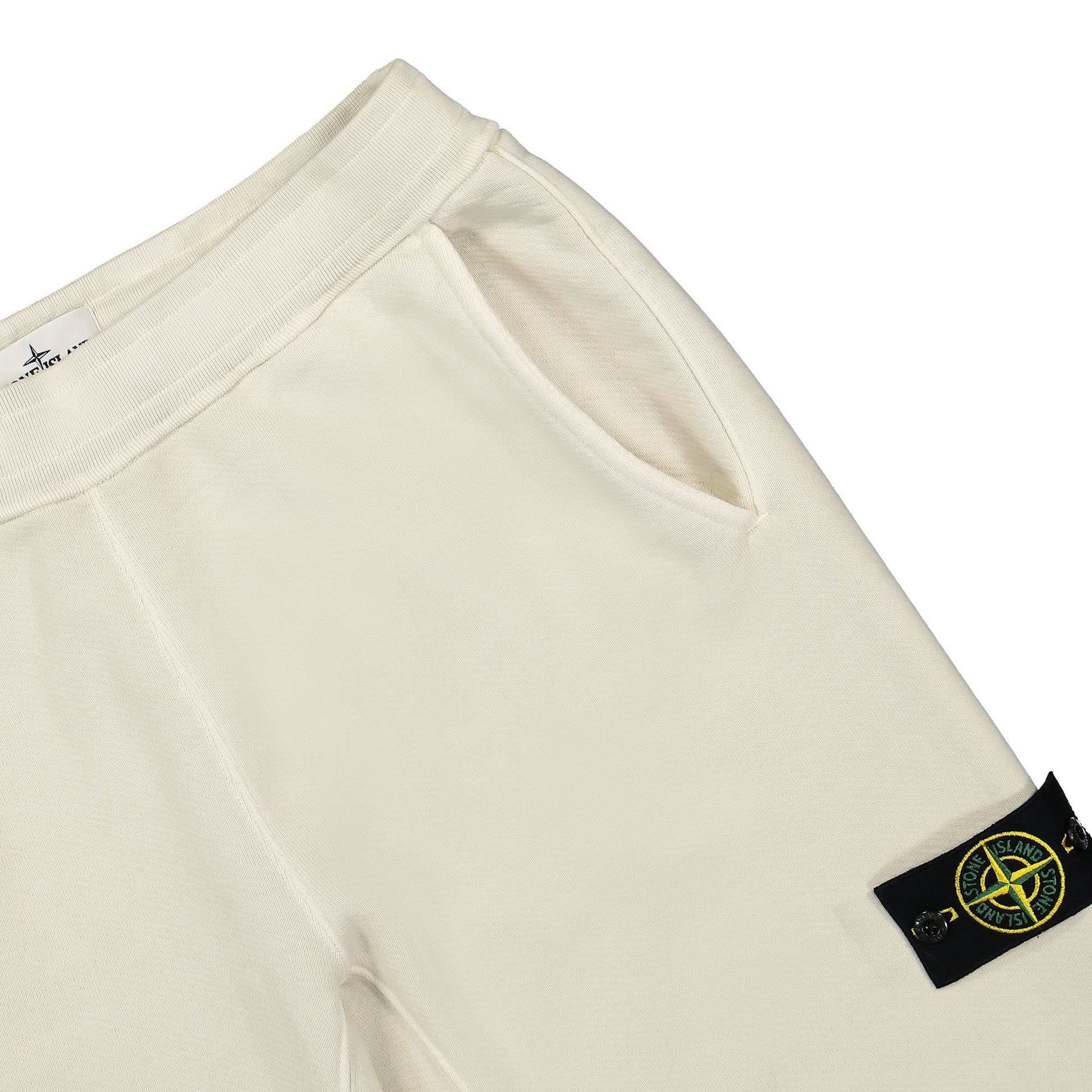 Stone Island Fleece Sweatpants Beige Detail view 4 | Gate