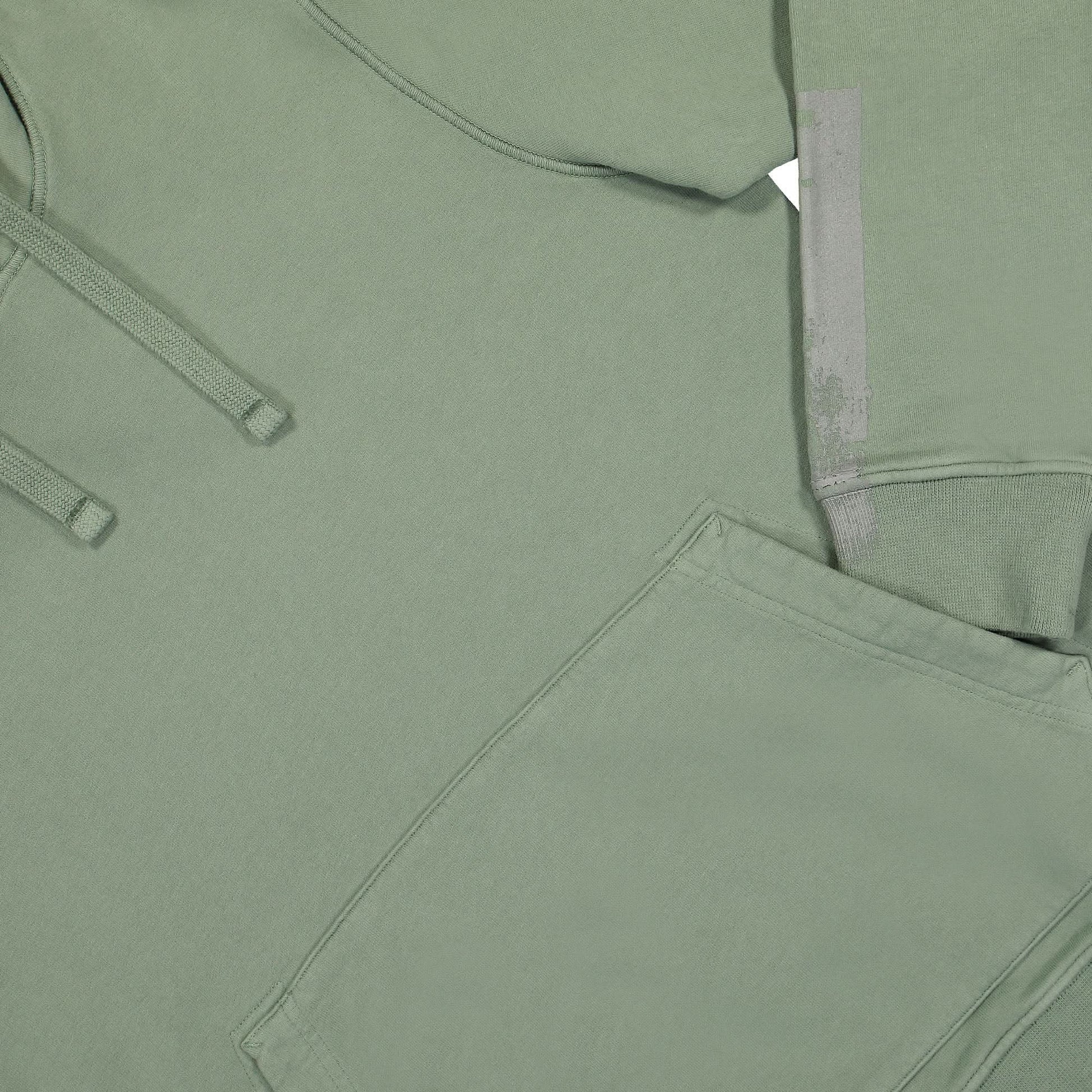 Stone Island Hooded Sweatshirt Green Detail view 4 | Gate