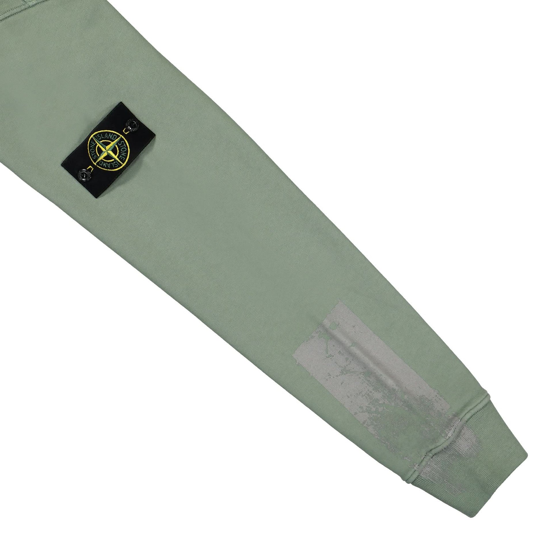 Stone Island Hooded Sweatshirt Green Detail view 5 | Gate