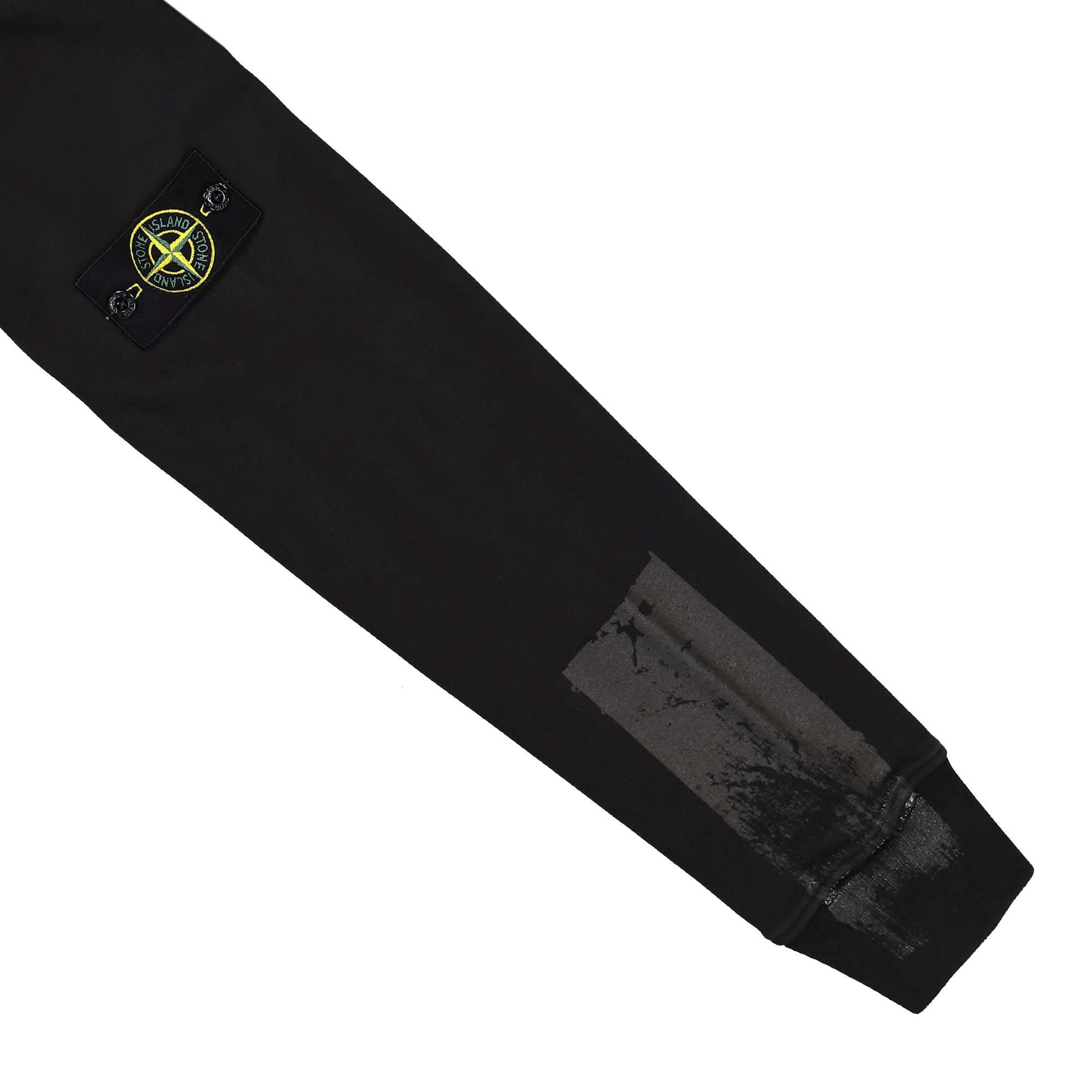 Stone Island Hooded Sweatshirt Black Detail view 4 | Gate